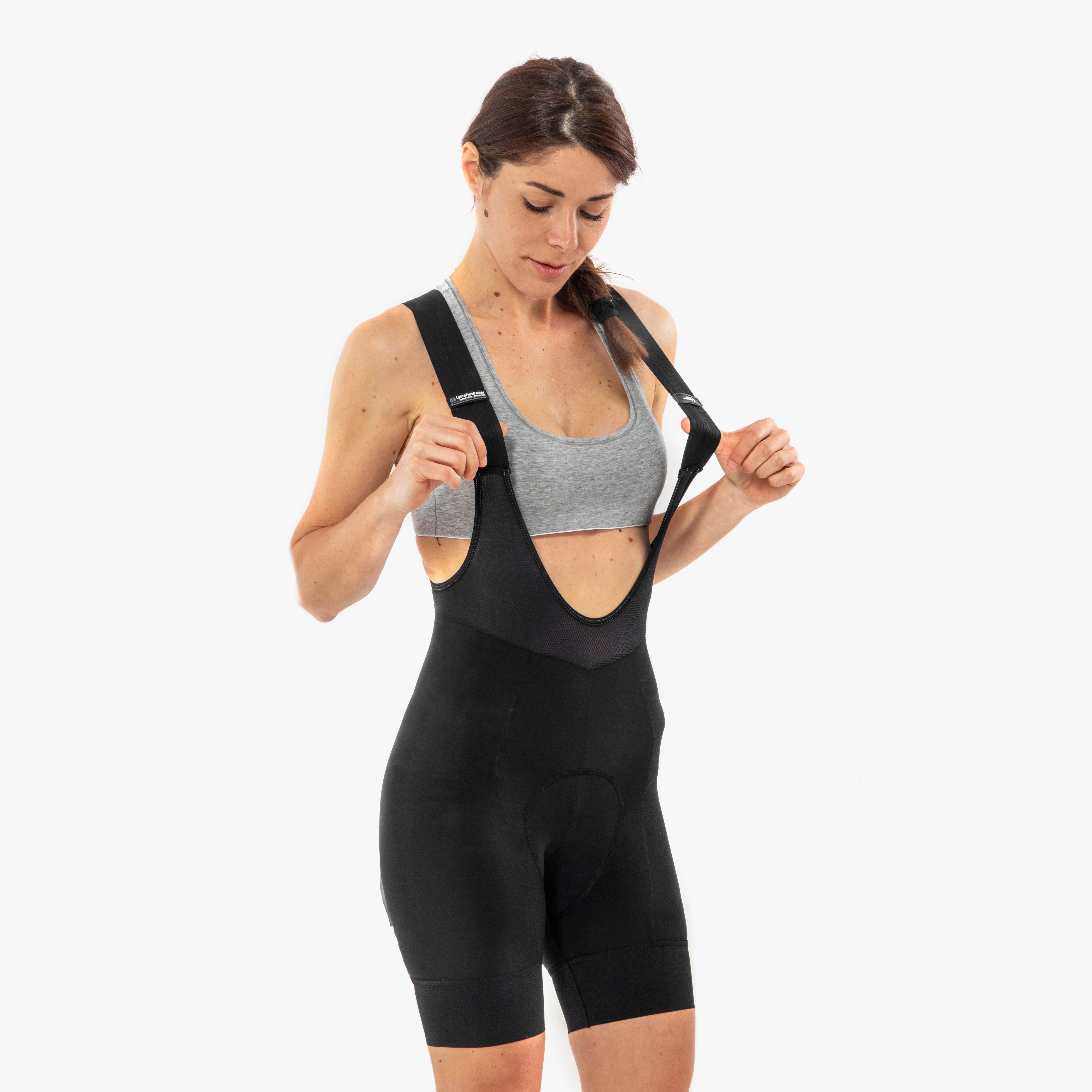 Black X Over Cycling Bib Shorts for Women | Scicon Sports