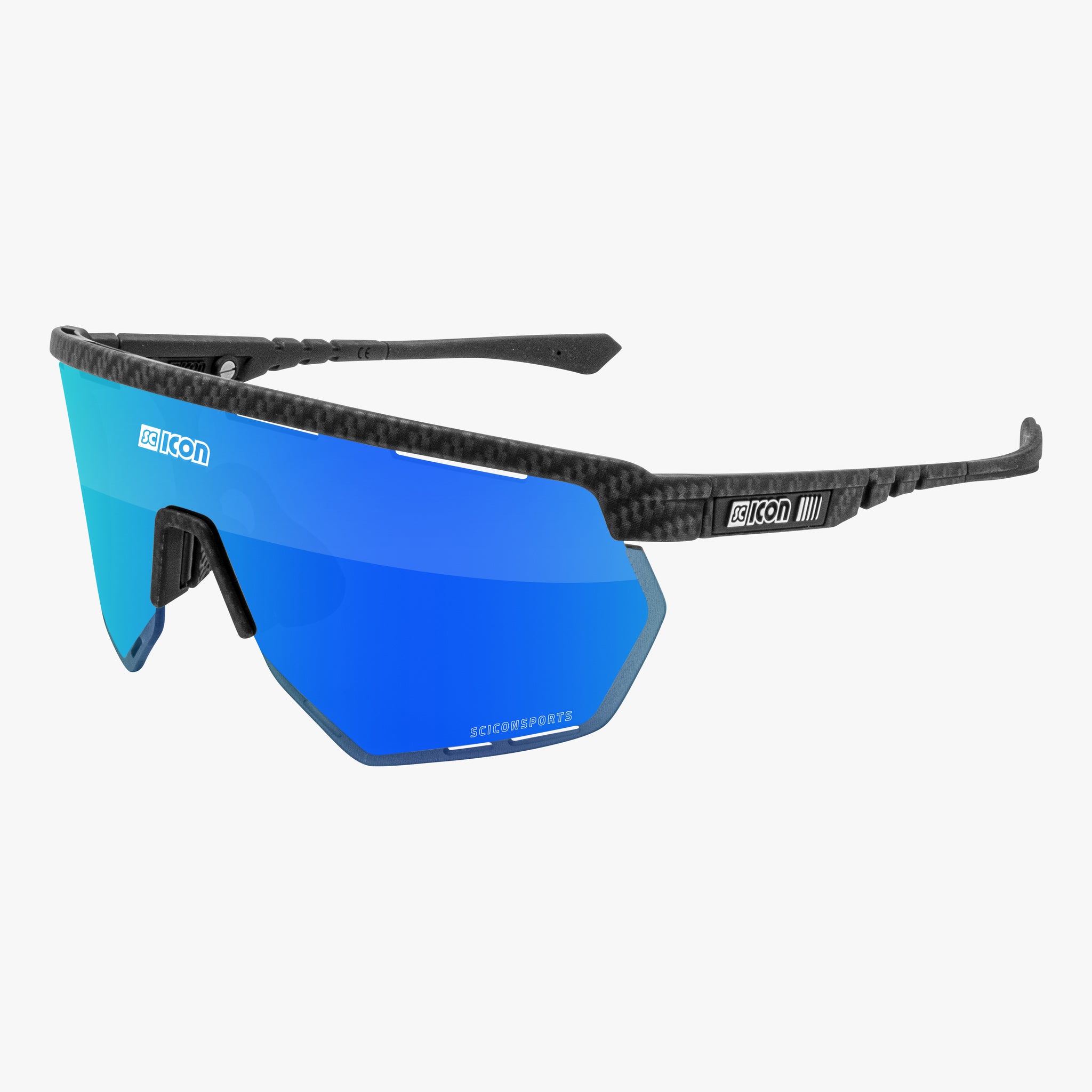 apollo fahrradbrille Carbon/Verspiegelt Blau Aerowing Fahrradbrille