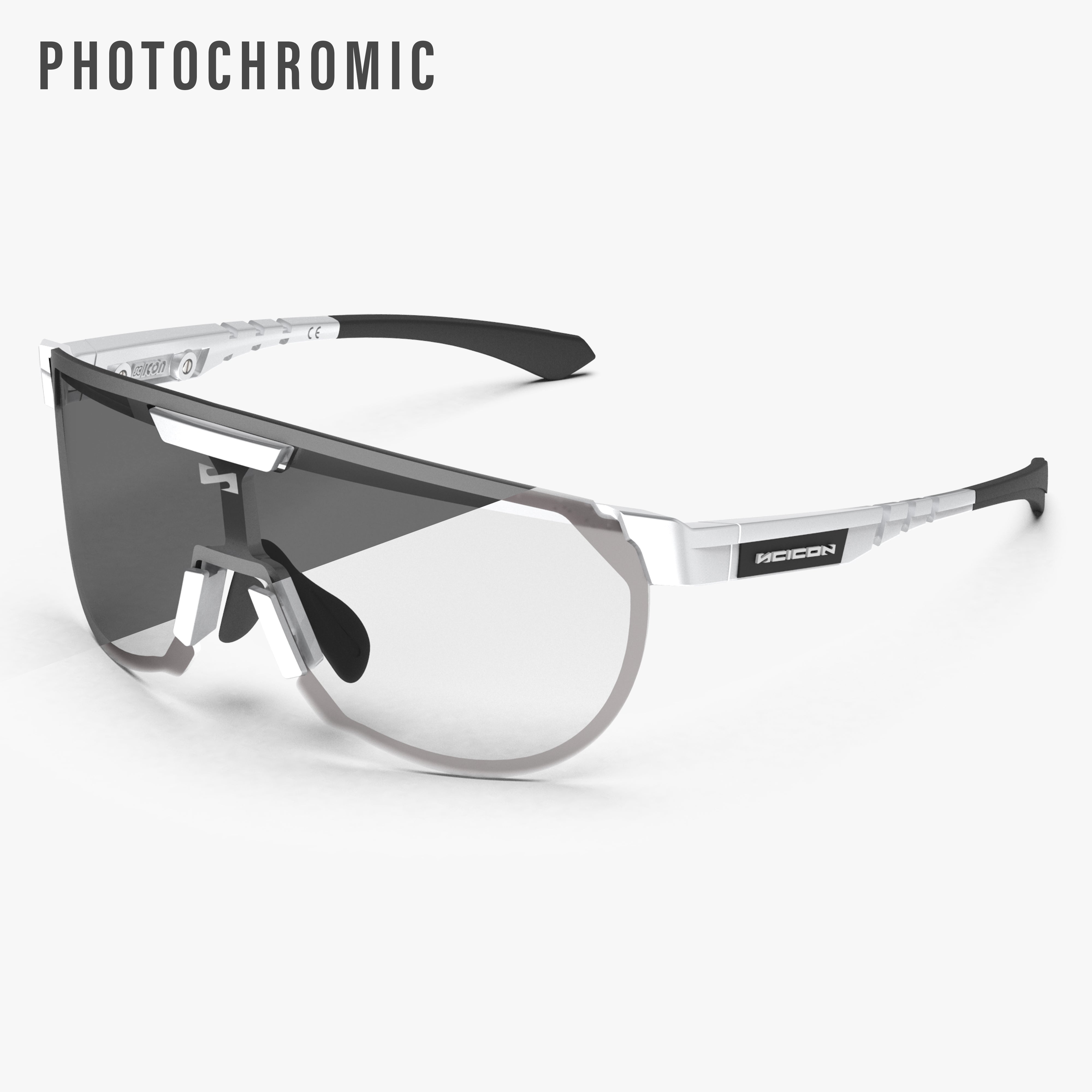 Crystal Gloss/Photocromatic Silver Aerotrail Sport Sunglasses