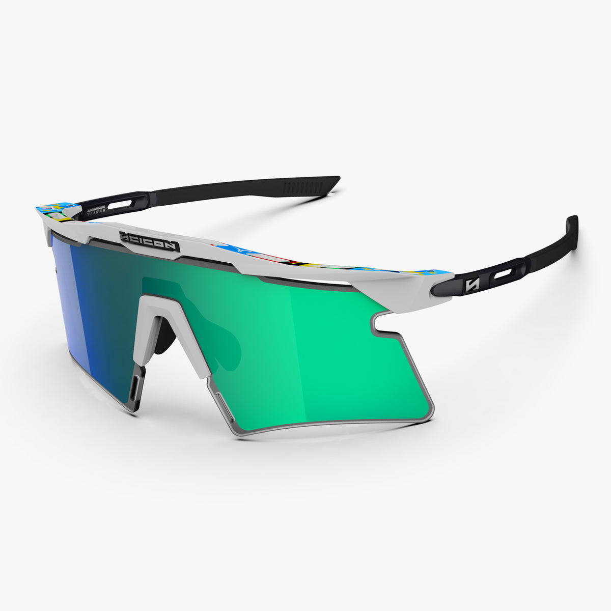fahrradbrille tour de france Glänzend Weiss Weltmeister/ Aeroshade 2.0 Titanium Der Goldene Handschuh (Film) Duplo Rahmenhöhe:54cm (28
