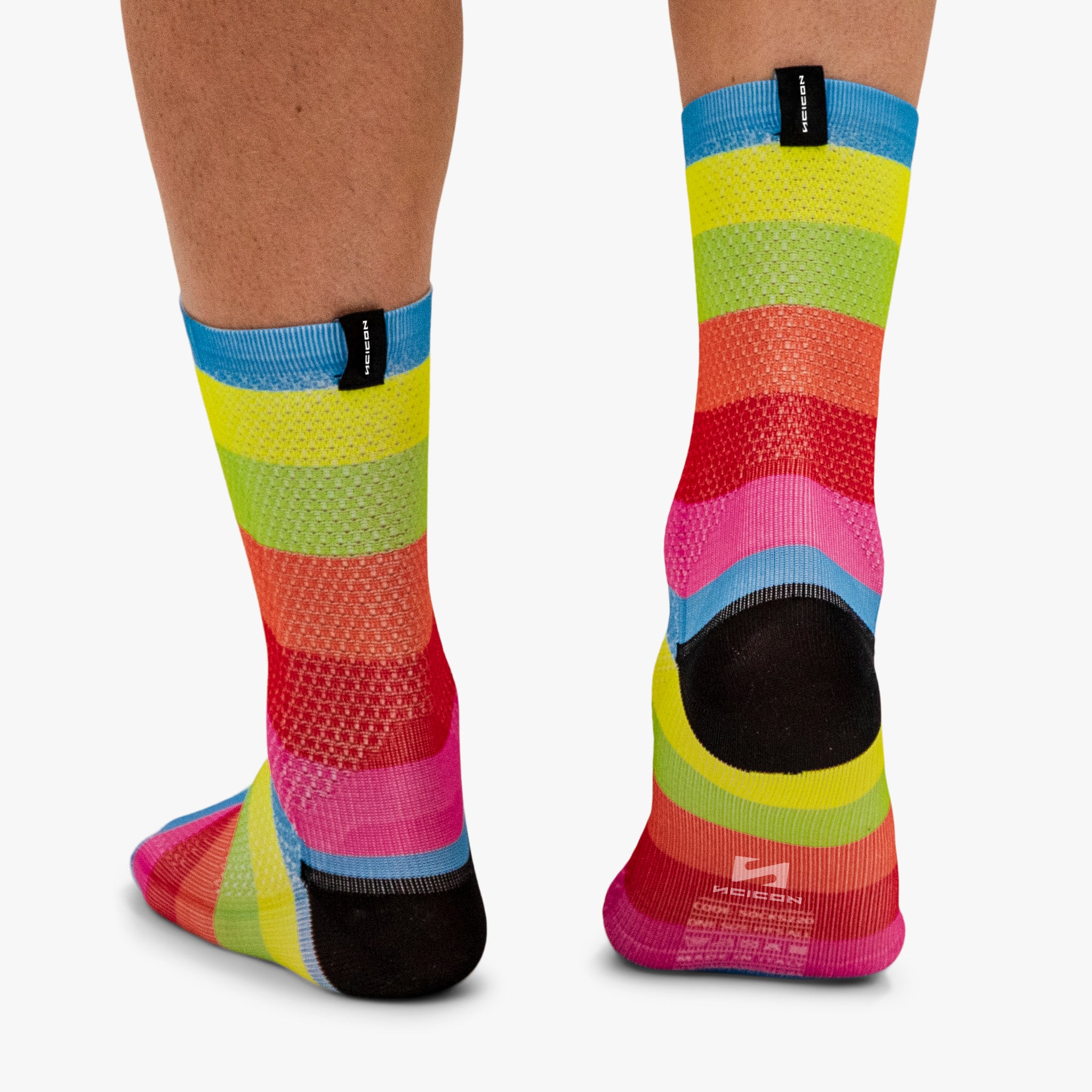 Chaussettes De Cyclisme Panache - Étoiles Blanches - Taille L - Homme/Femme
