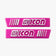metal logo kit temple white pink