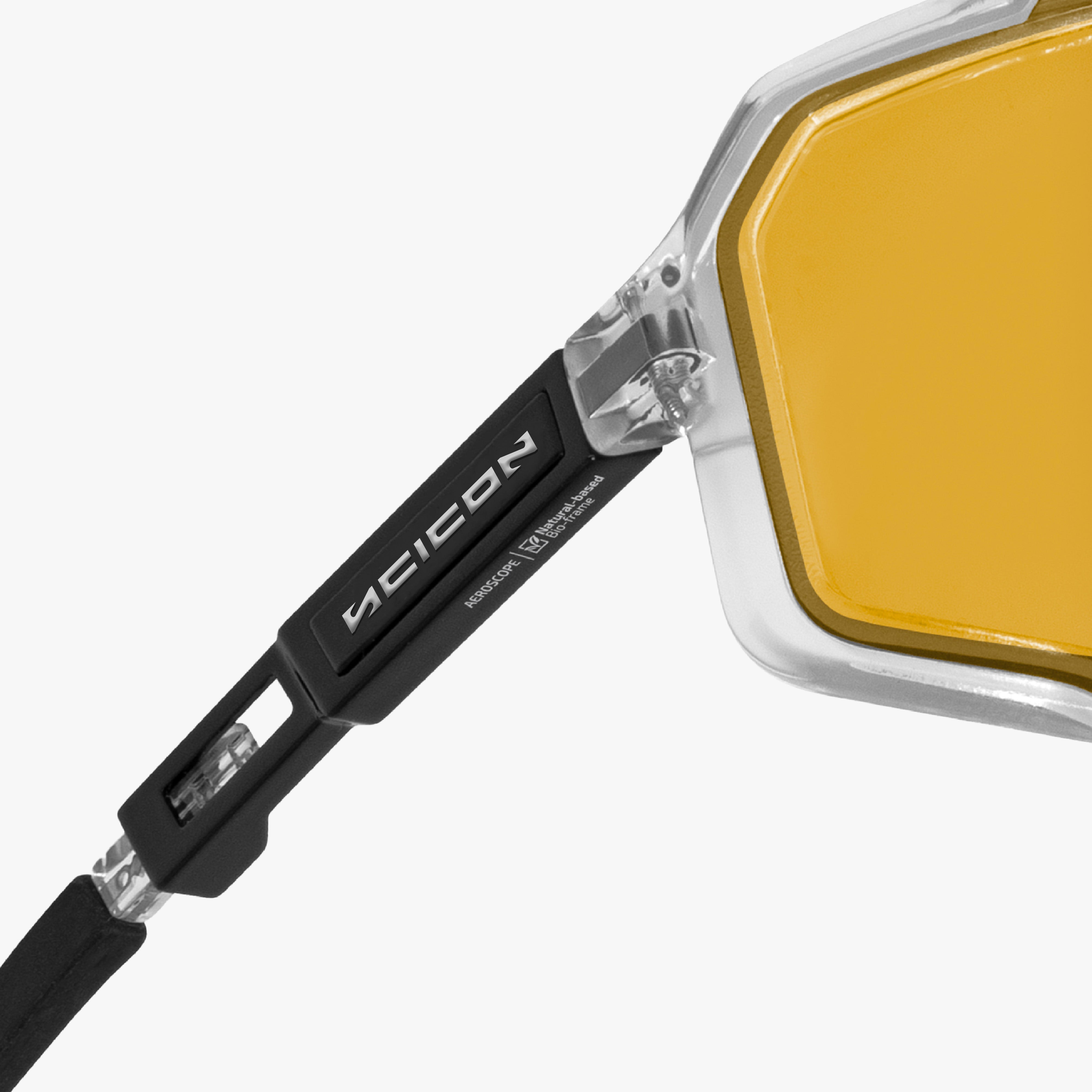 Black/White Metal logo for Scicon eyewear | Scicon Sports