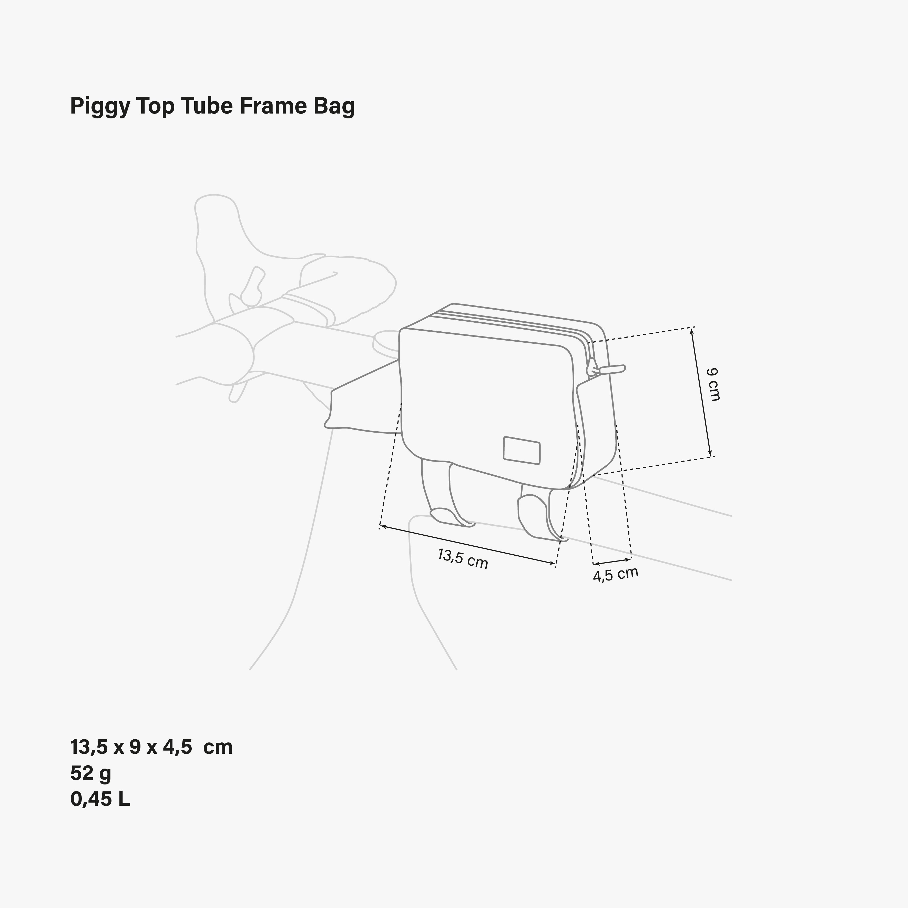 top tube frame bag