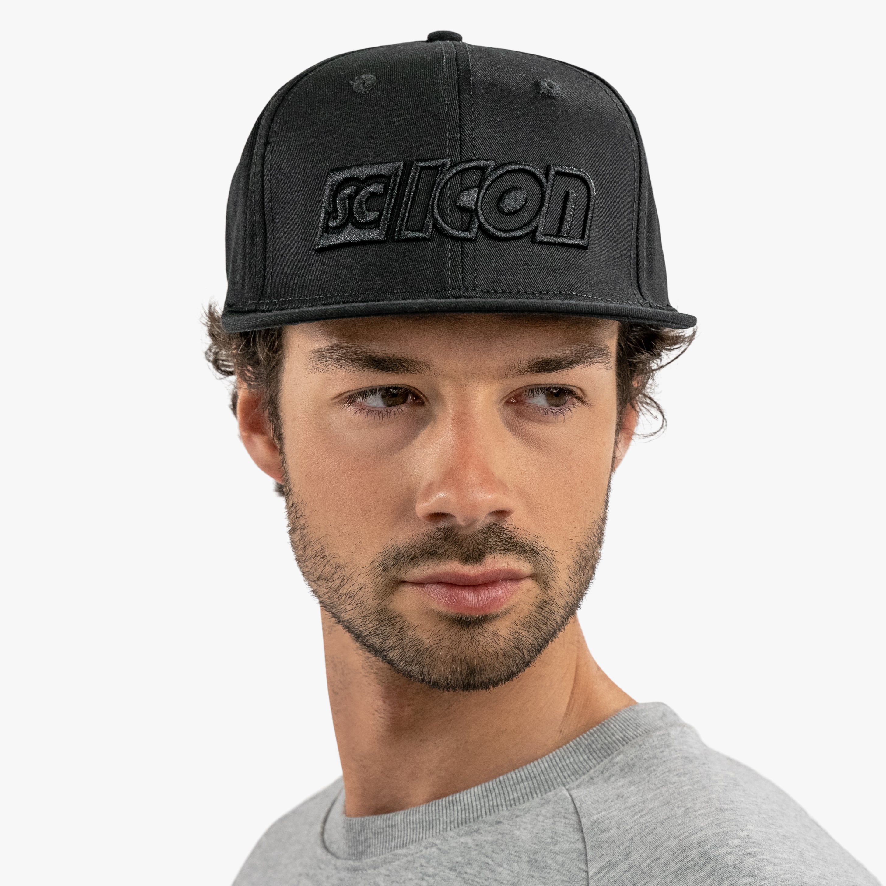 SCICON BLACK ON BLACK LOGO SNAPBACK CAP - 01