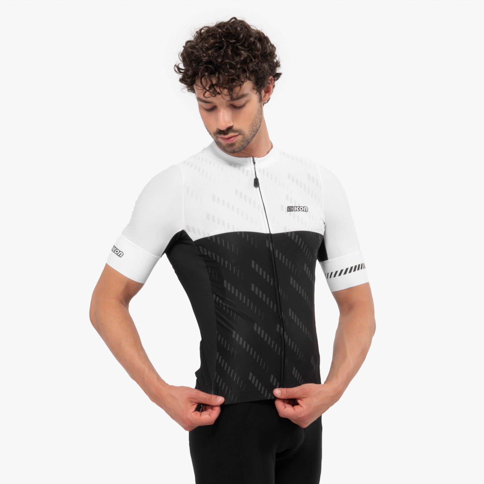 Scicon Maglia Ciclismo X-Over Reflex Nera/Bianca