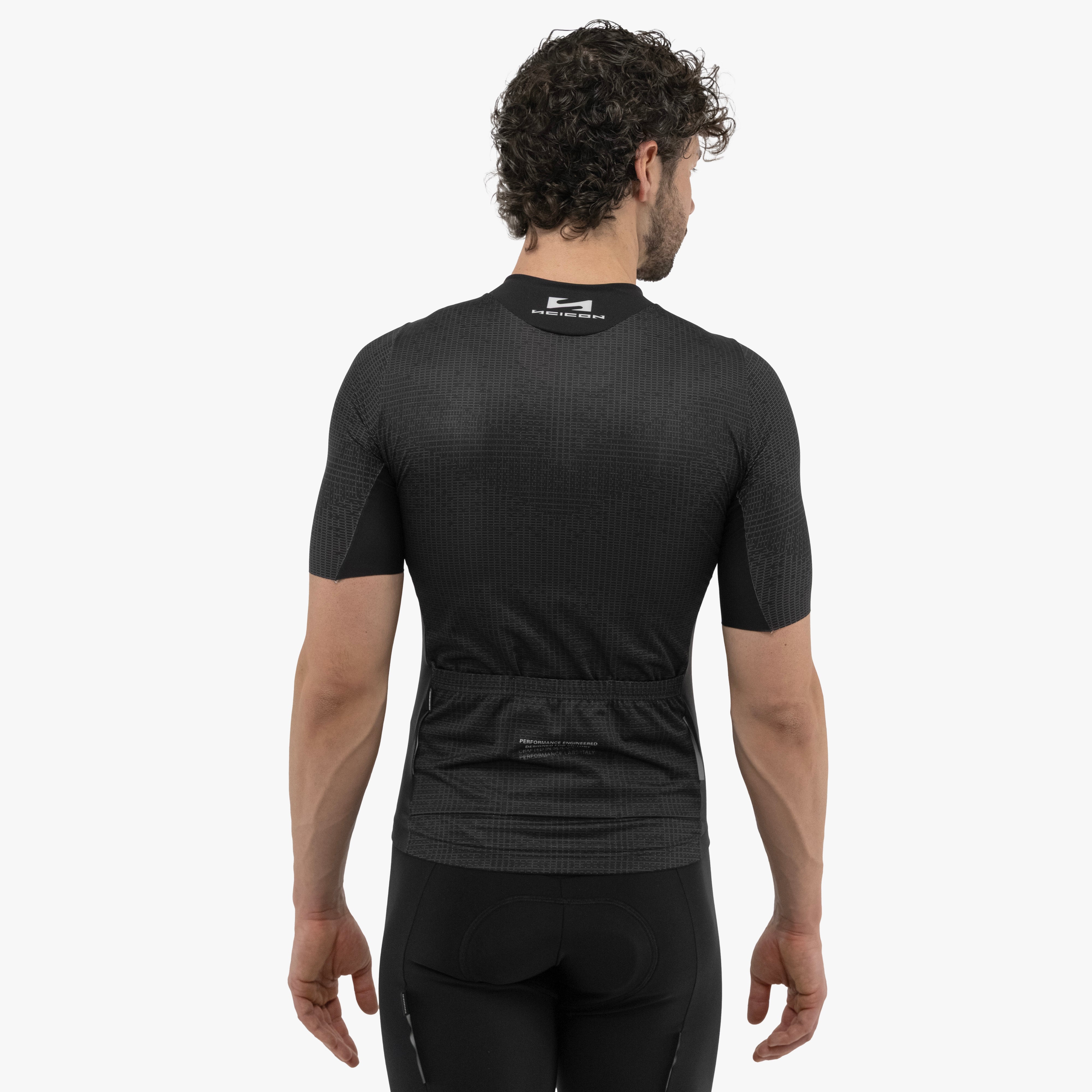 Black Cycling Jersey X Over 9.5 | Scicon Sports