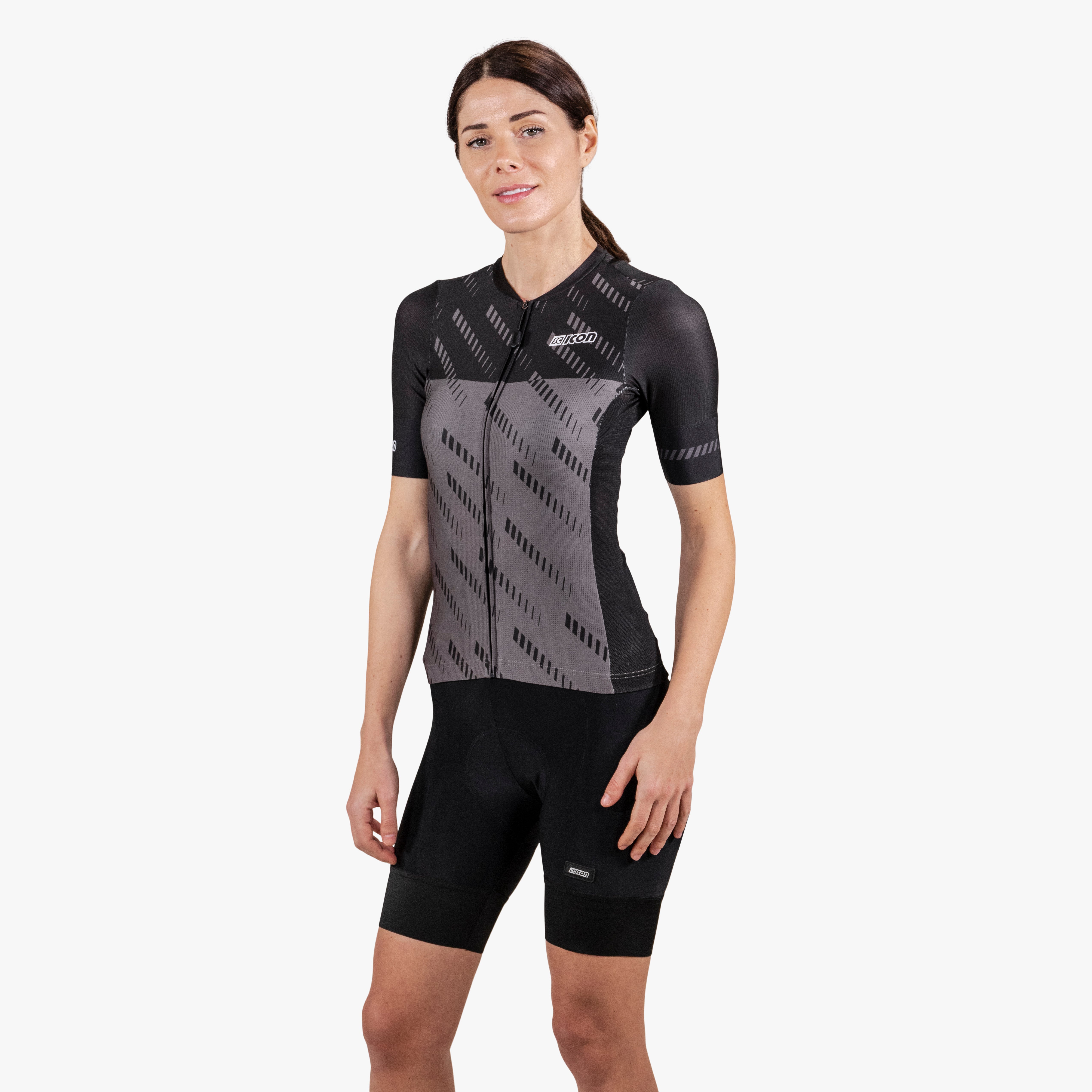 Scicon Maglia Ciclismo Donna X-Over Reflex Nera