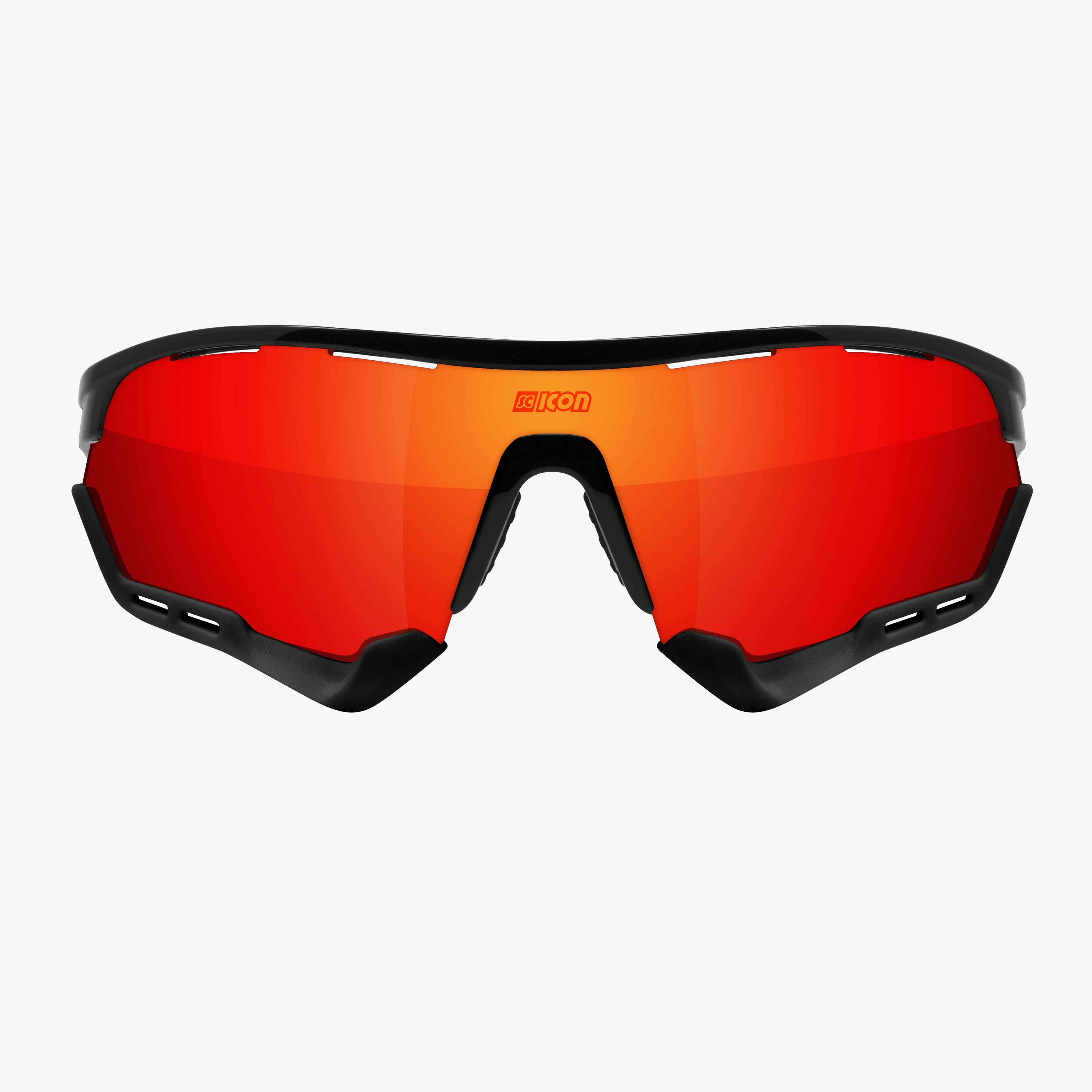 Black/Red Aerotech XL Sport Sunglasses | Scicon Sports