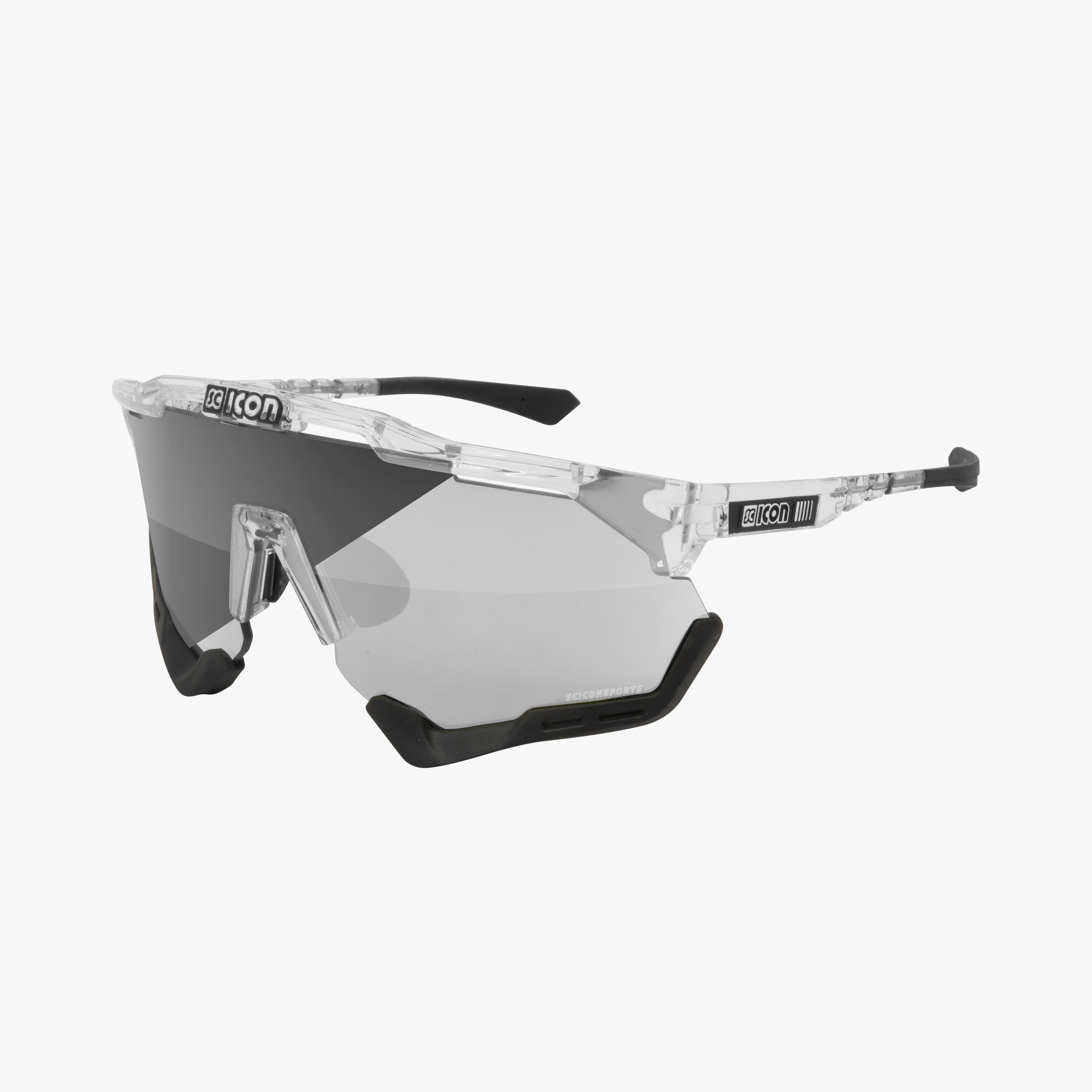 Scicon Aeroshade Occhiali Ciclismo Cristallo/Argento