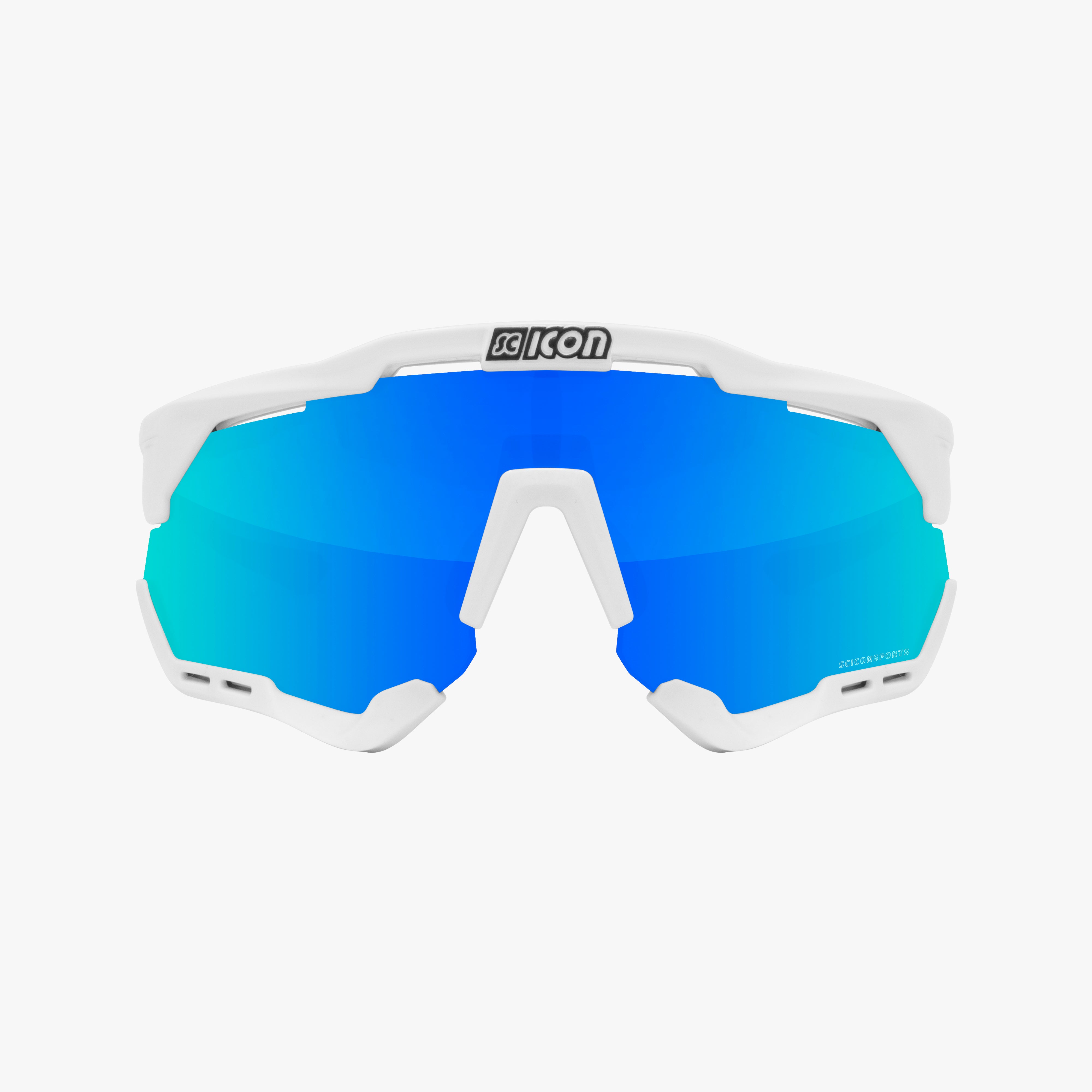 SCICON AERO TECH XL WHT/BLU シーコン White/Blue Aeroshade Sport Sunglasses | Scicon Sports