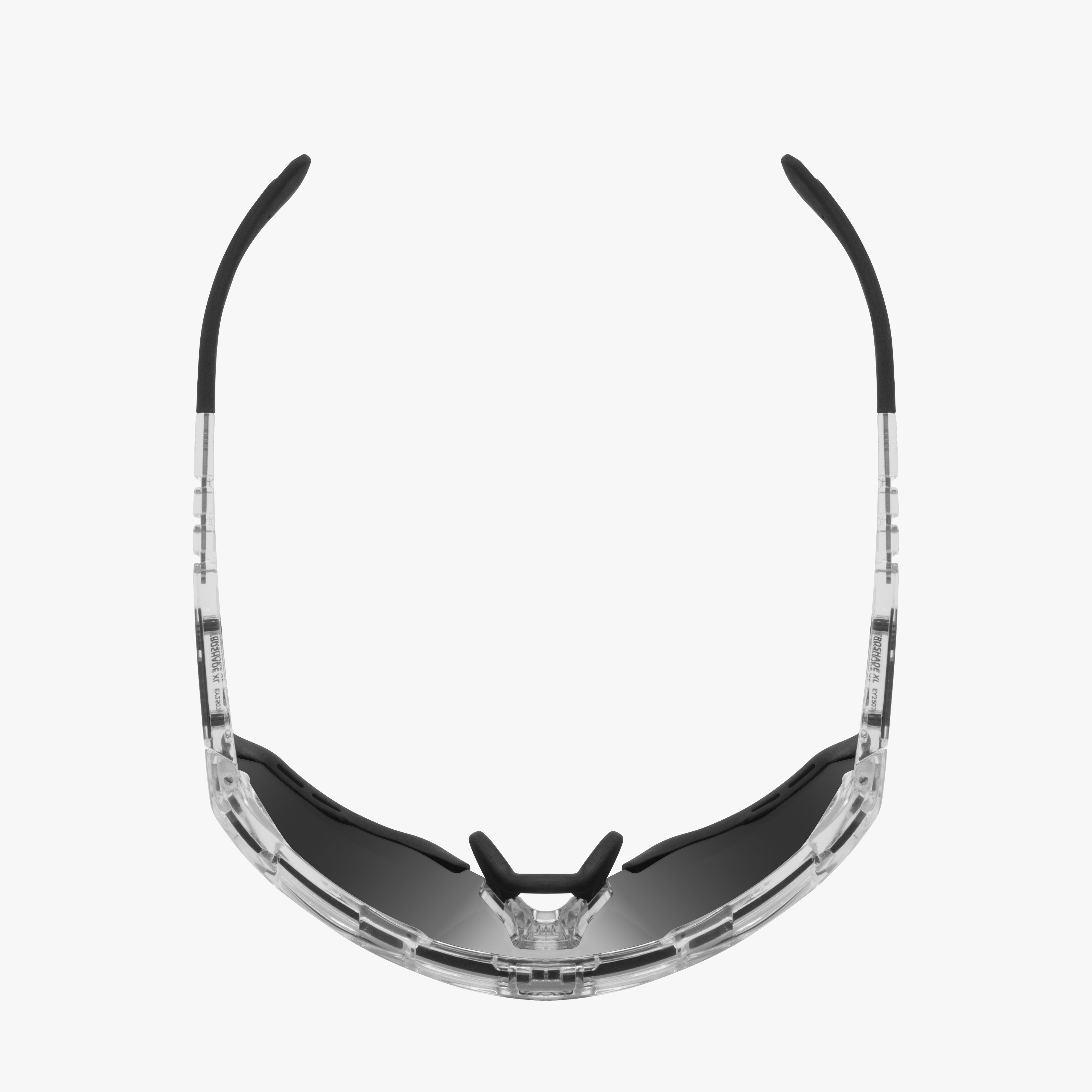 Crystal/Red Aeroshade XL Sunglasses | Scicon Sports