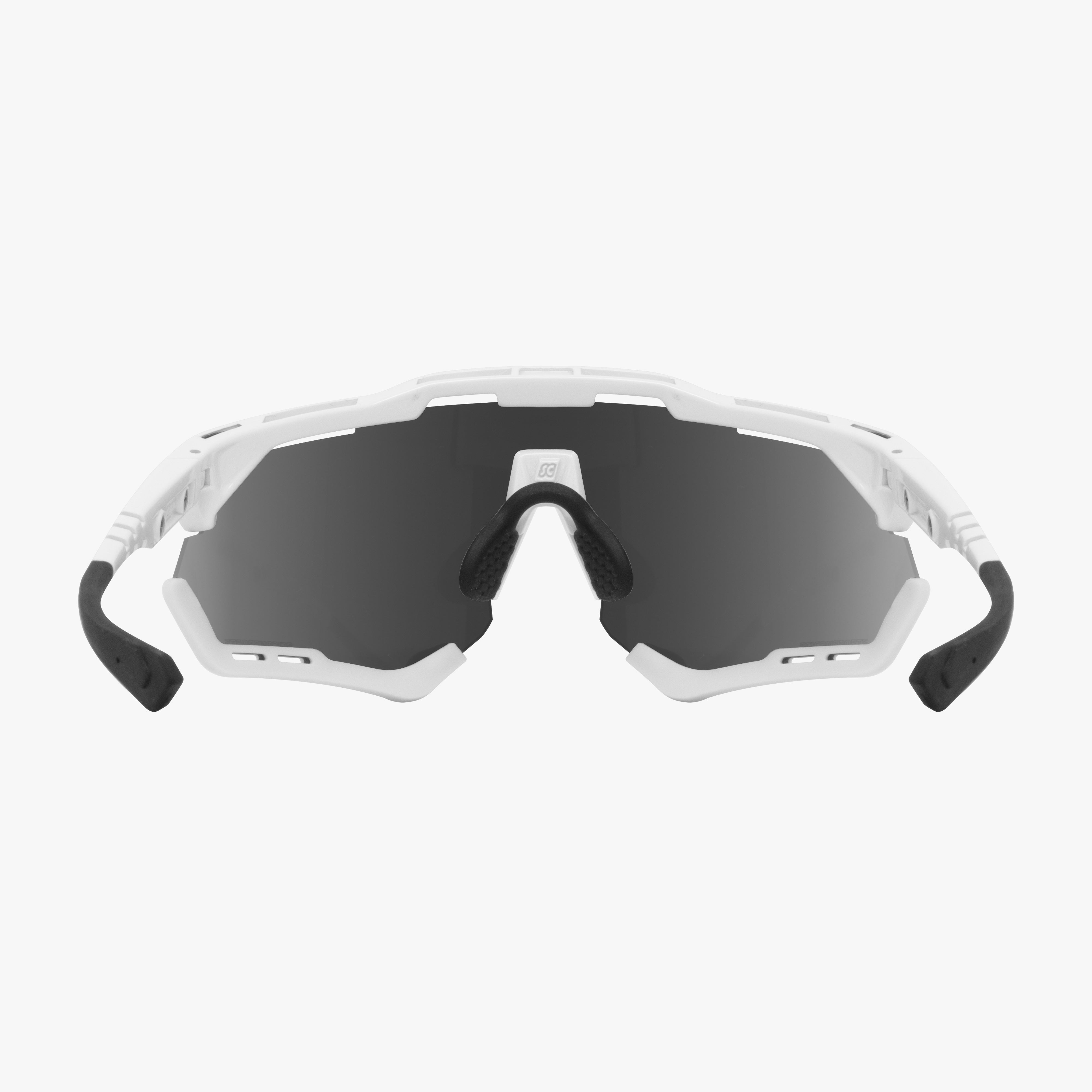 White Gloss/Red Aeroshade XL Sunglasses | Scicon Sports