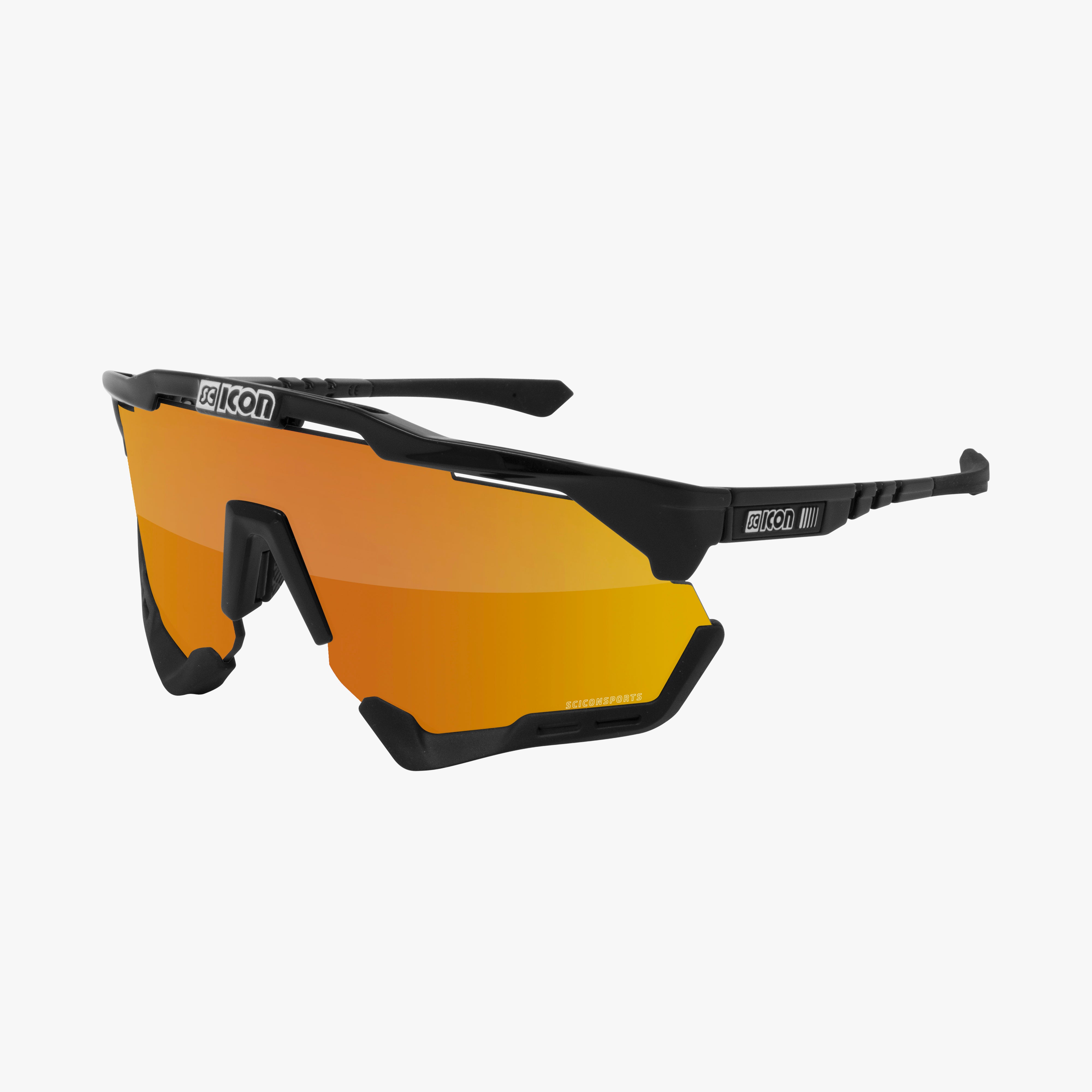 Gafas de ciclismo Aeroshade XL Negro Brillante/Bronce | Scicon Sports