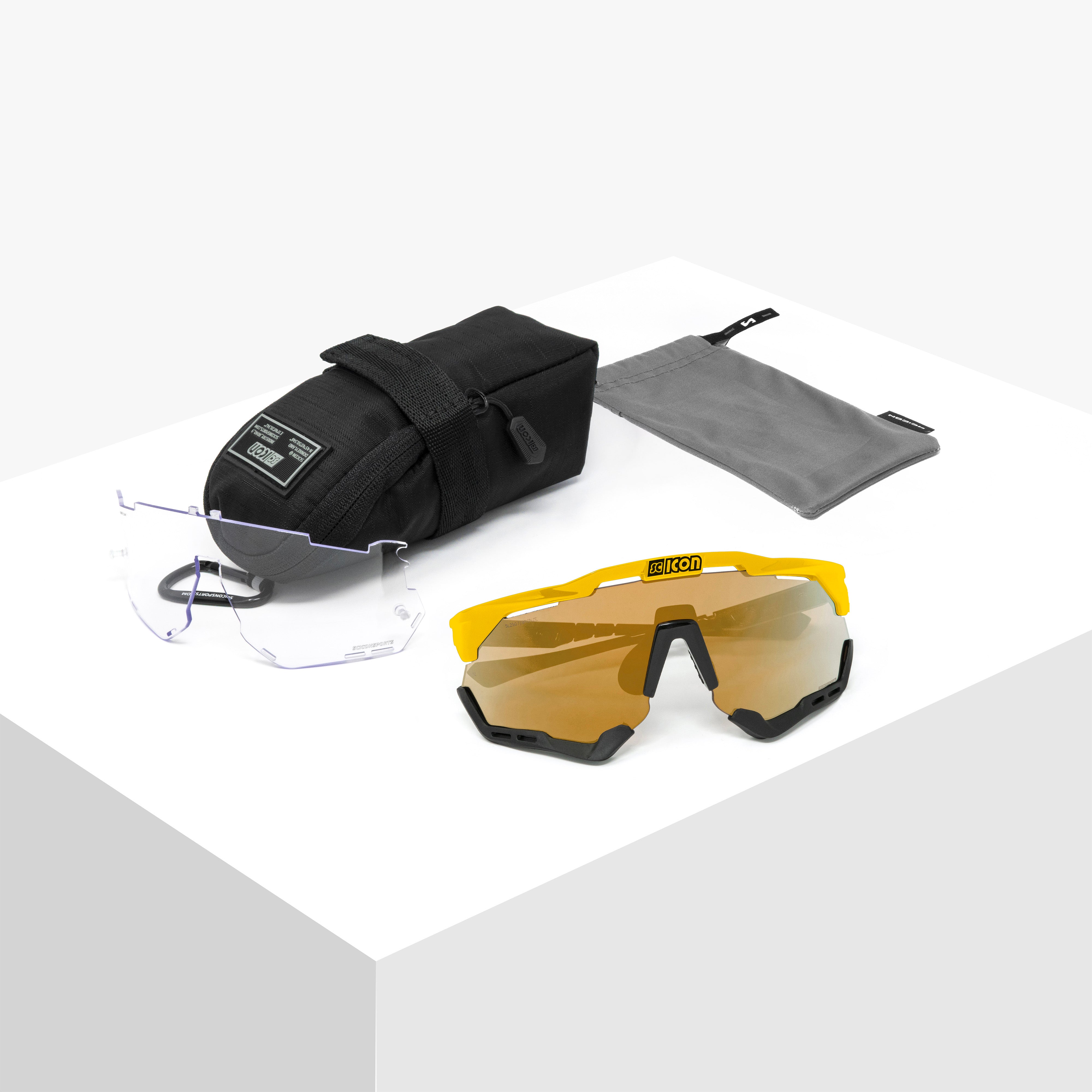 Yellow/Multimirror Bronze Aeroshade XL Cycling Sunglasses