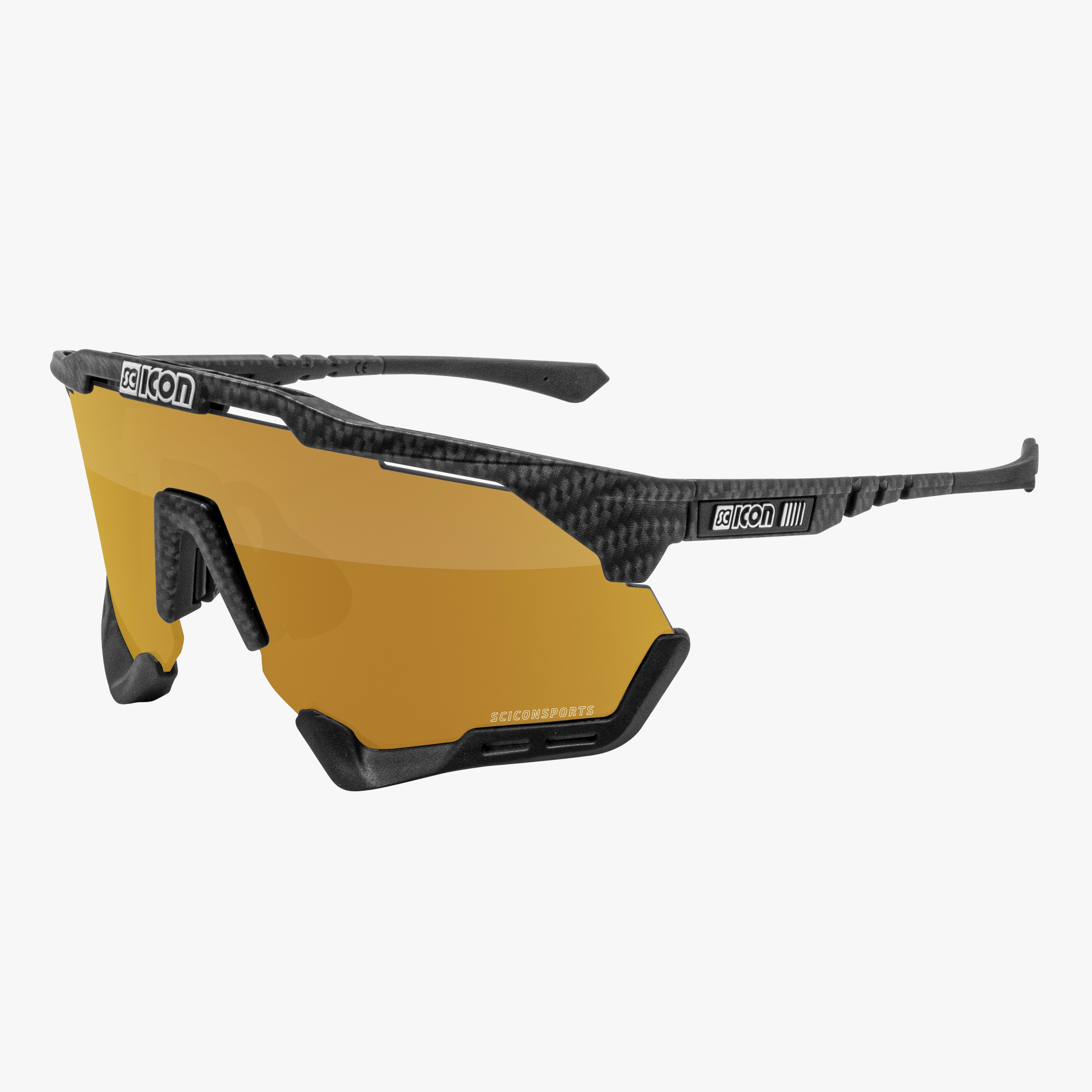 Black Gloss/Bronze Aeroshade XL Sunglasses | Scicon Sports