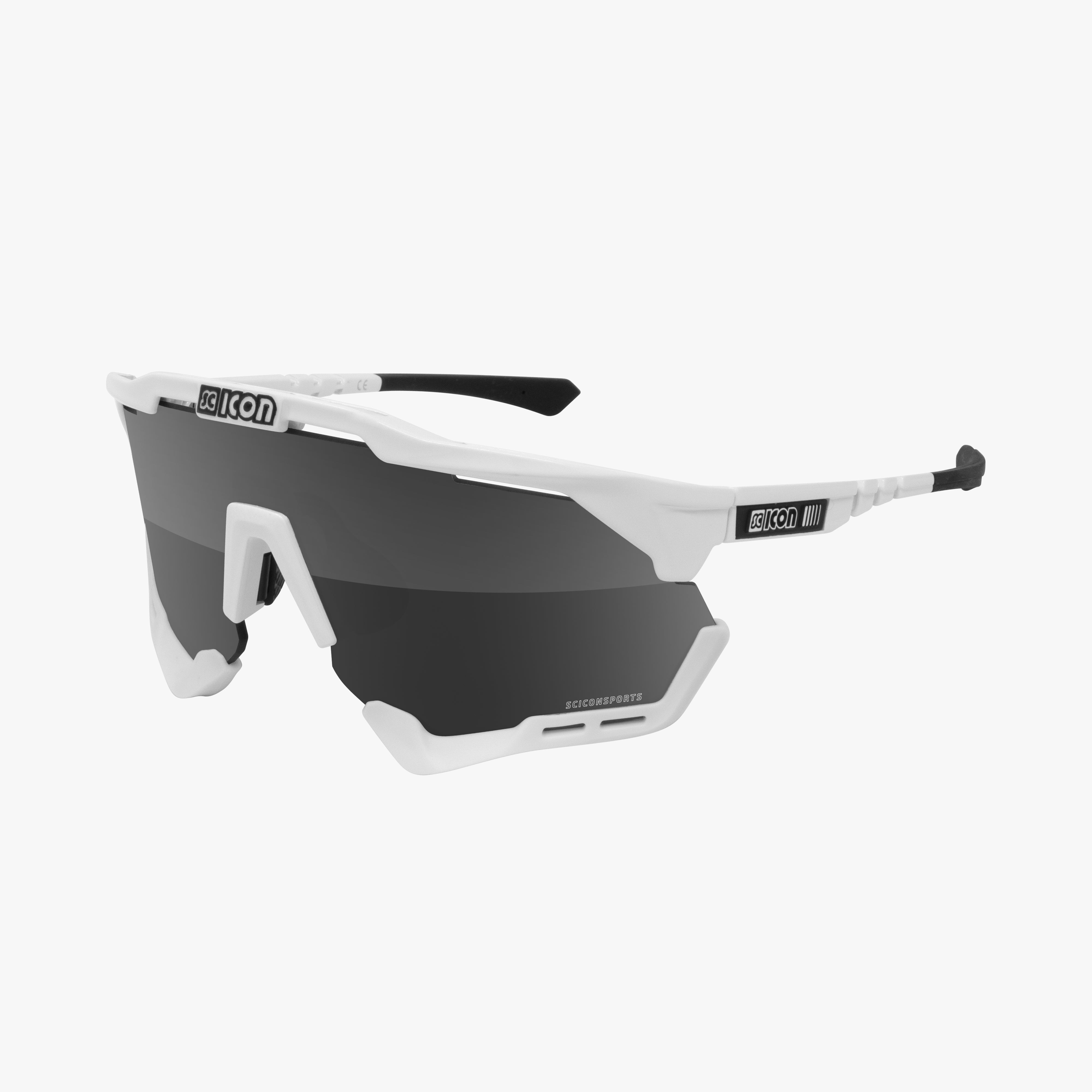White/Blue Aeroshade Sport Sunglasses | Scicon Sports