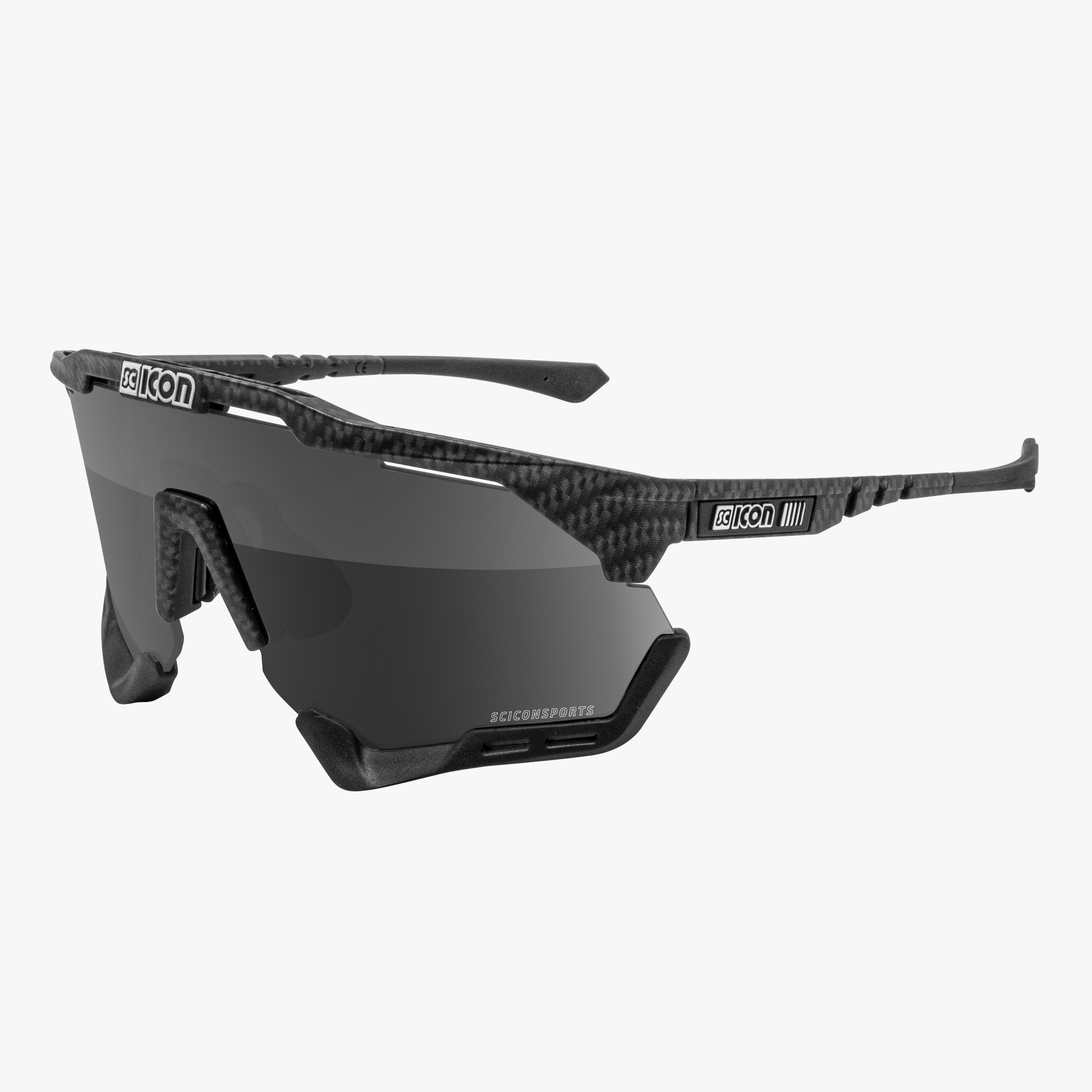 Silver Aeroshade XL Carbon Sunglasses | Scicon Sports