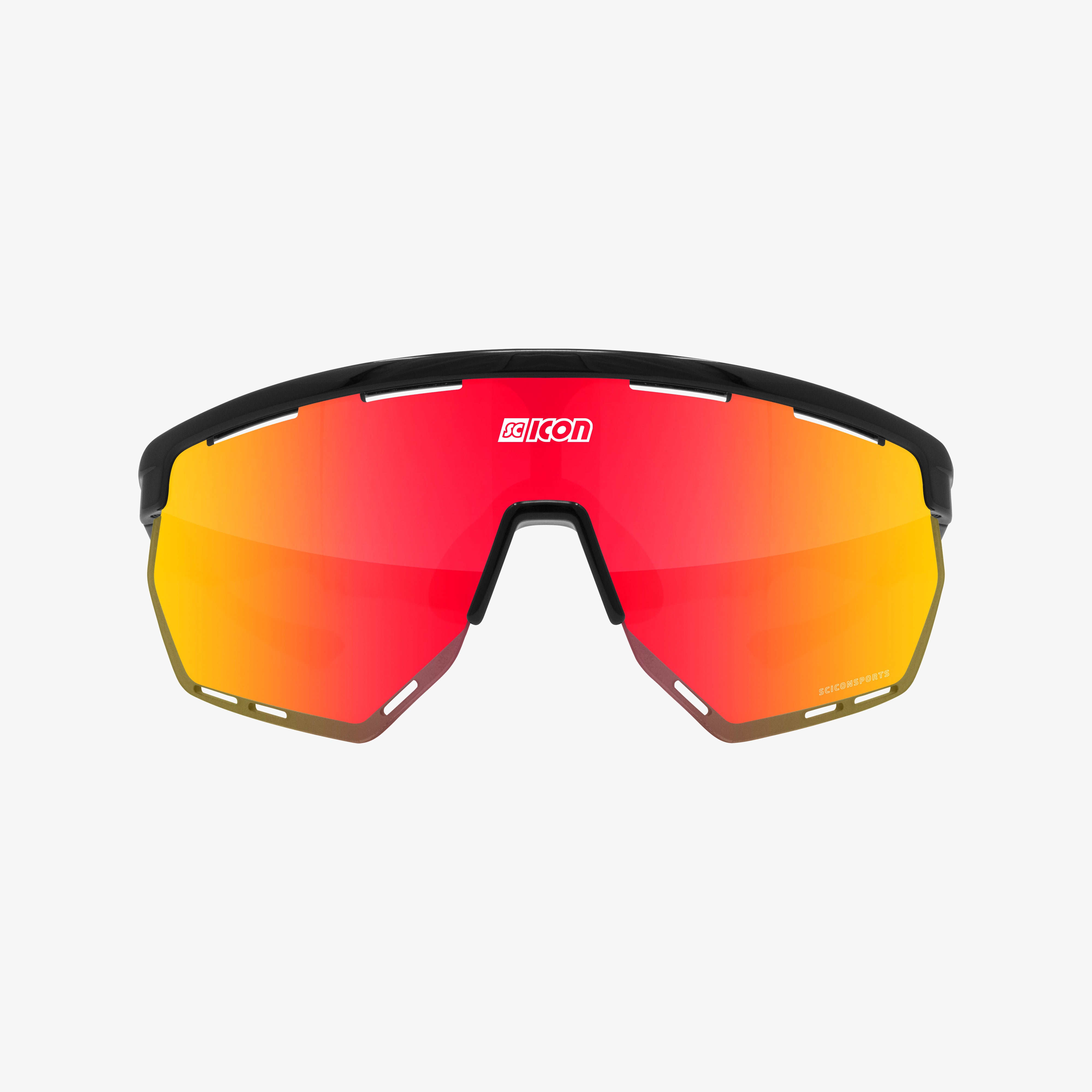 Black/Red Aerowing Performance Sunglasses | Scicon Sports