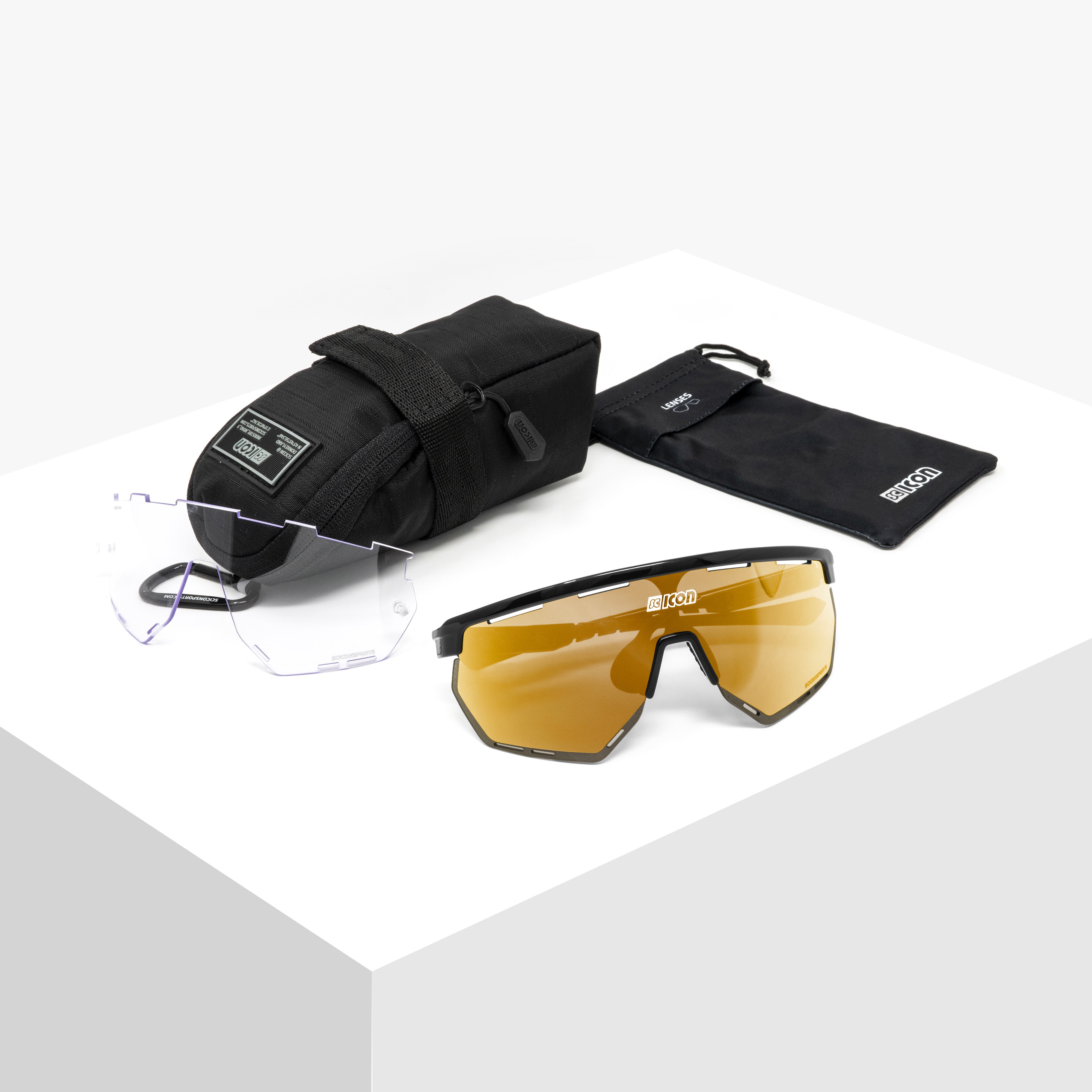 scicon シーコン　aerowing White Frame/Red Lens Aerowing Lamon Sport Sunglasses