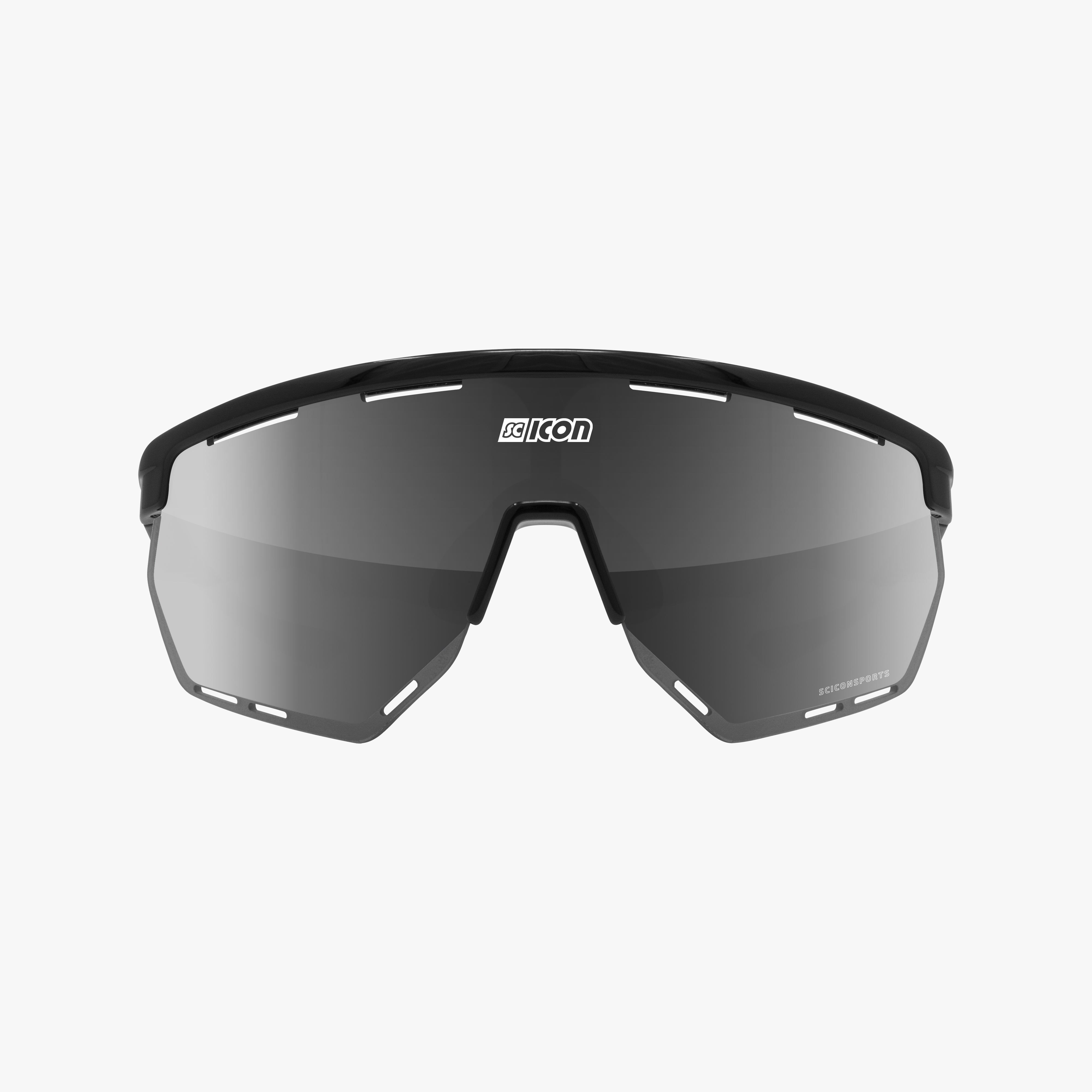 SCICON AEROWING サングラス Black Gloss Black/Multimirror Silver Aerowing Sport Cycling Sunglasses