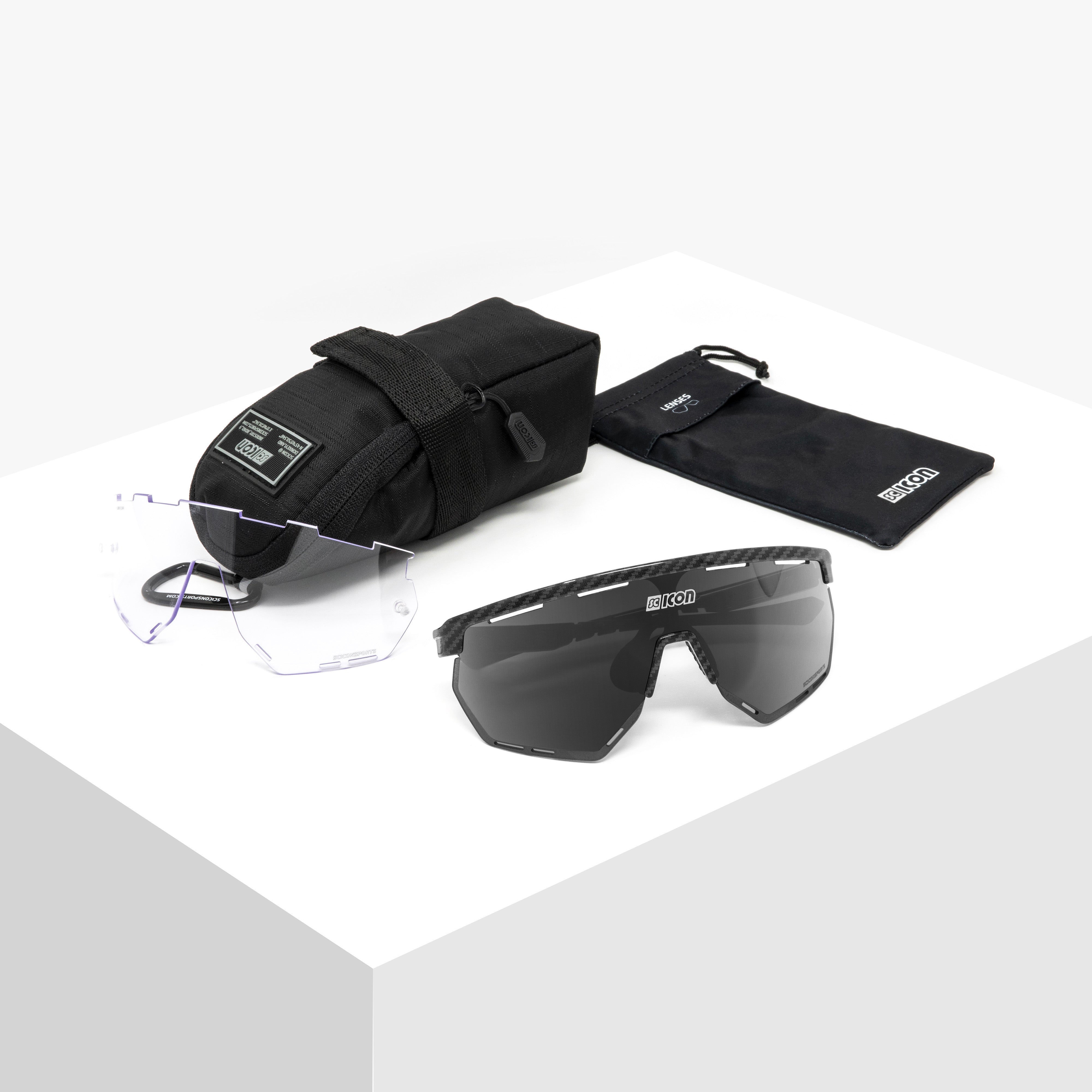 Carbon/Multimirror Silver Aerowing Sport Cycling Sunglasses