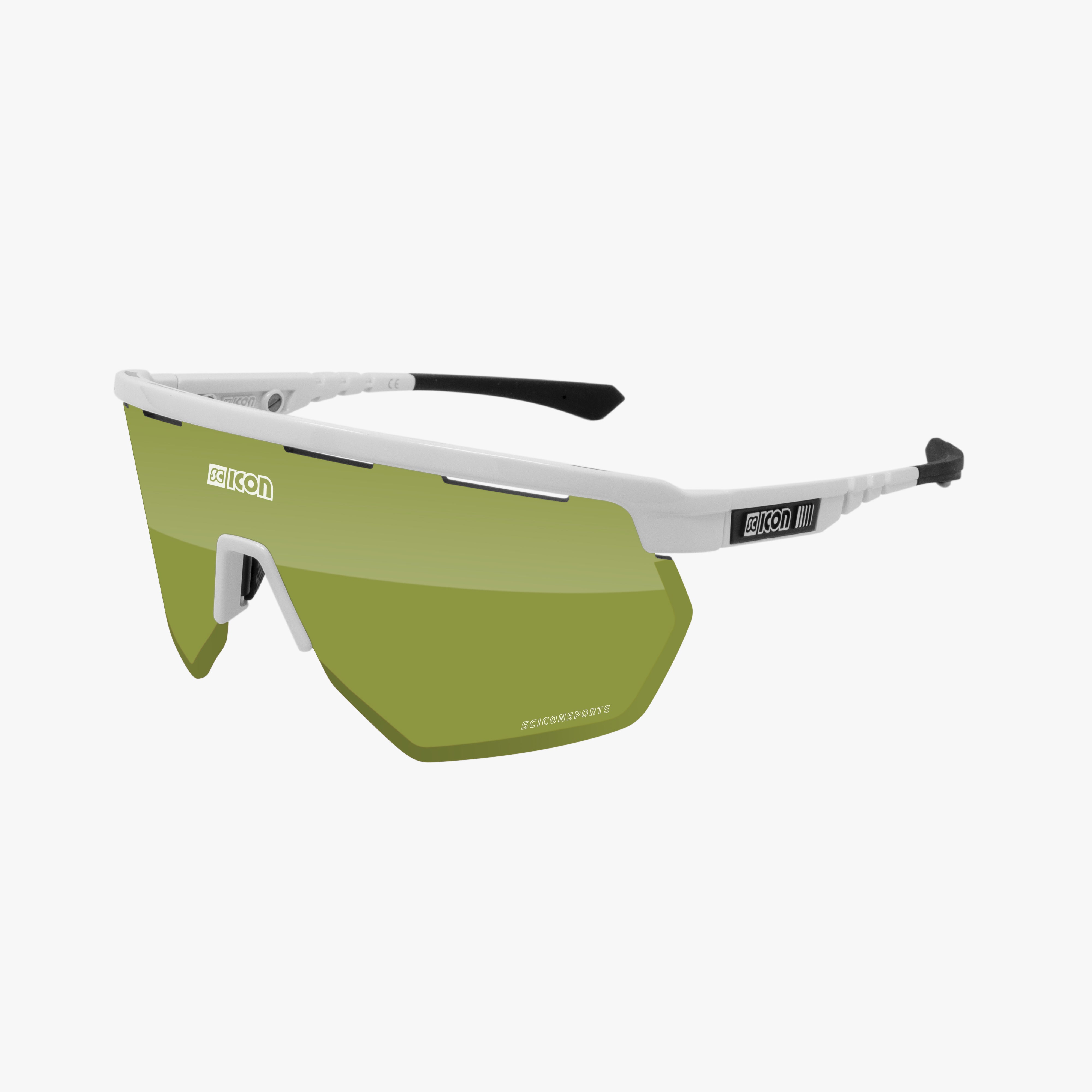 White Gloss/Multimirror Red Aerowing Cycling Sunglasses