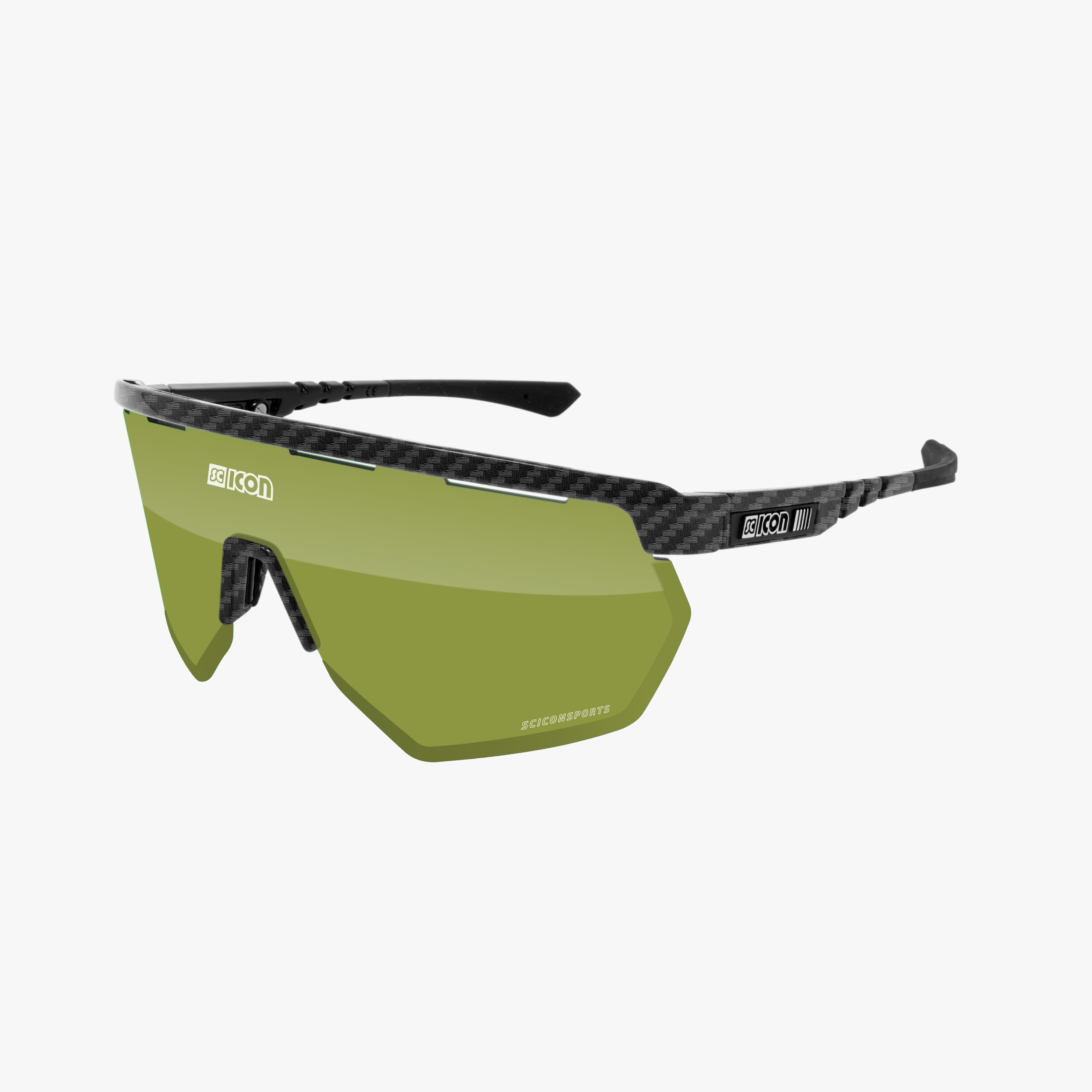 Scicon Occhiali Sportivi Aerowing Carbon Opaco/Verde