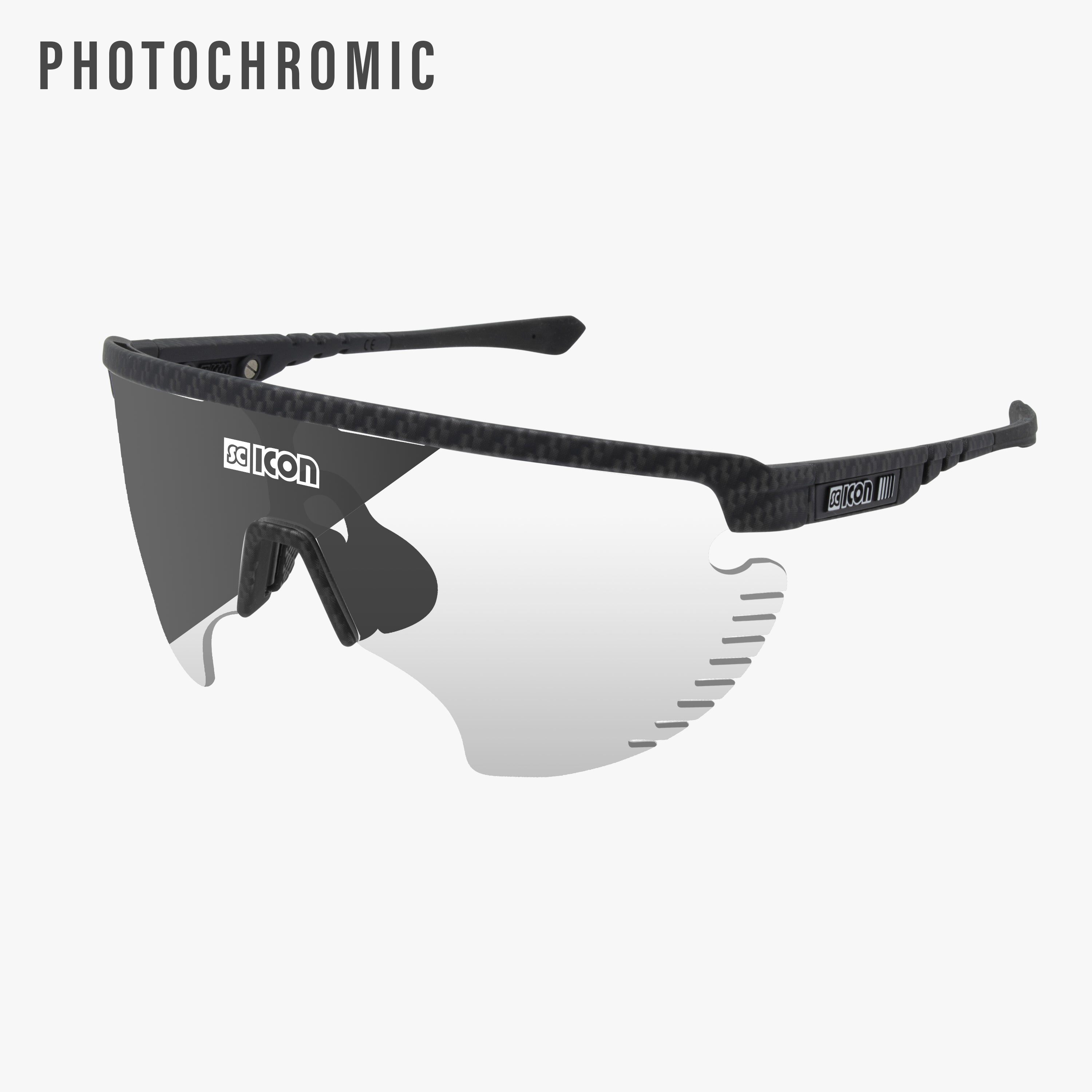 Carbon/Silver Lens Aerowing Lamon Sport Sunglasses