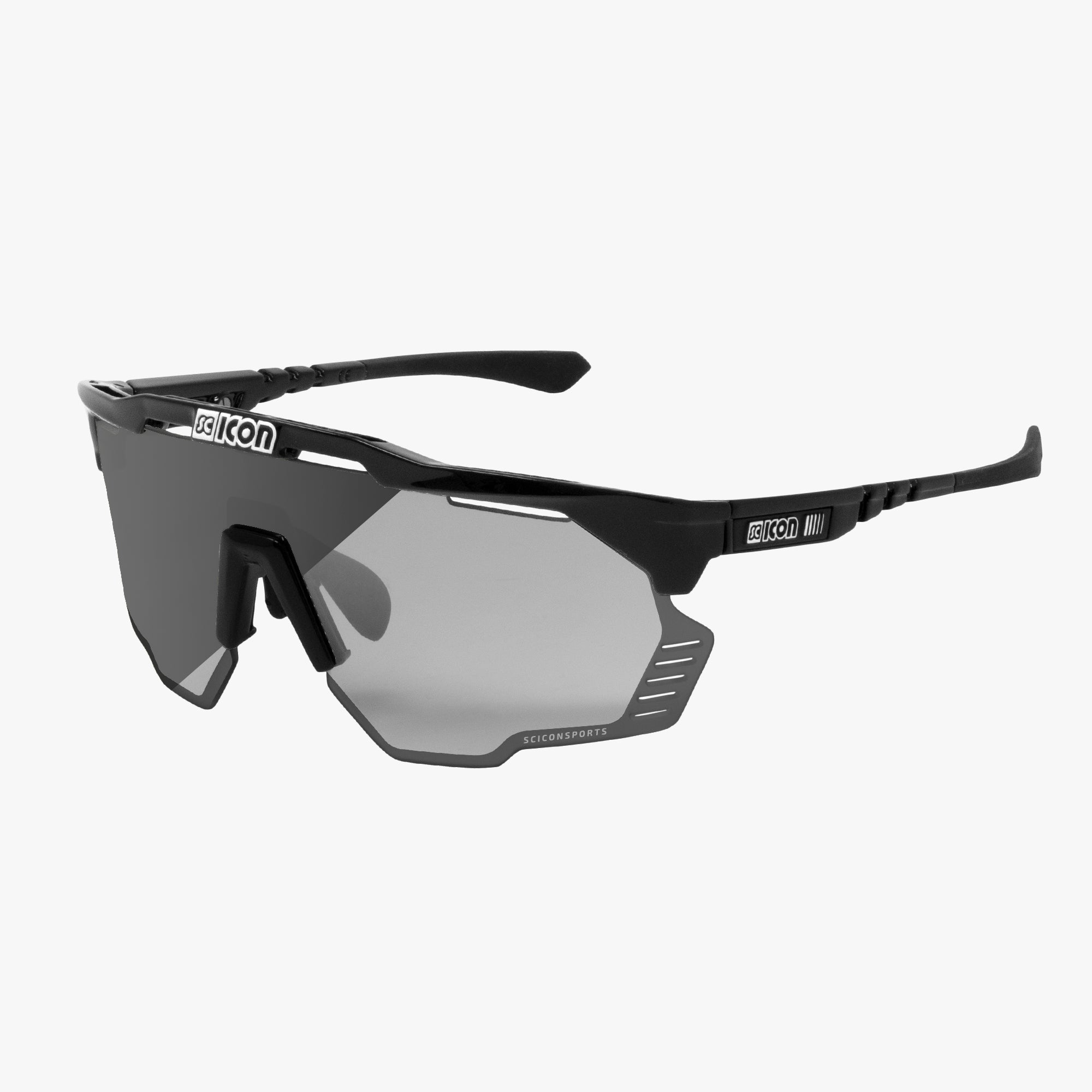 Scicon Aeroshade Kunken Occhiali Ciclismo Nero/Argento