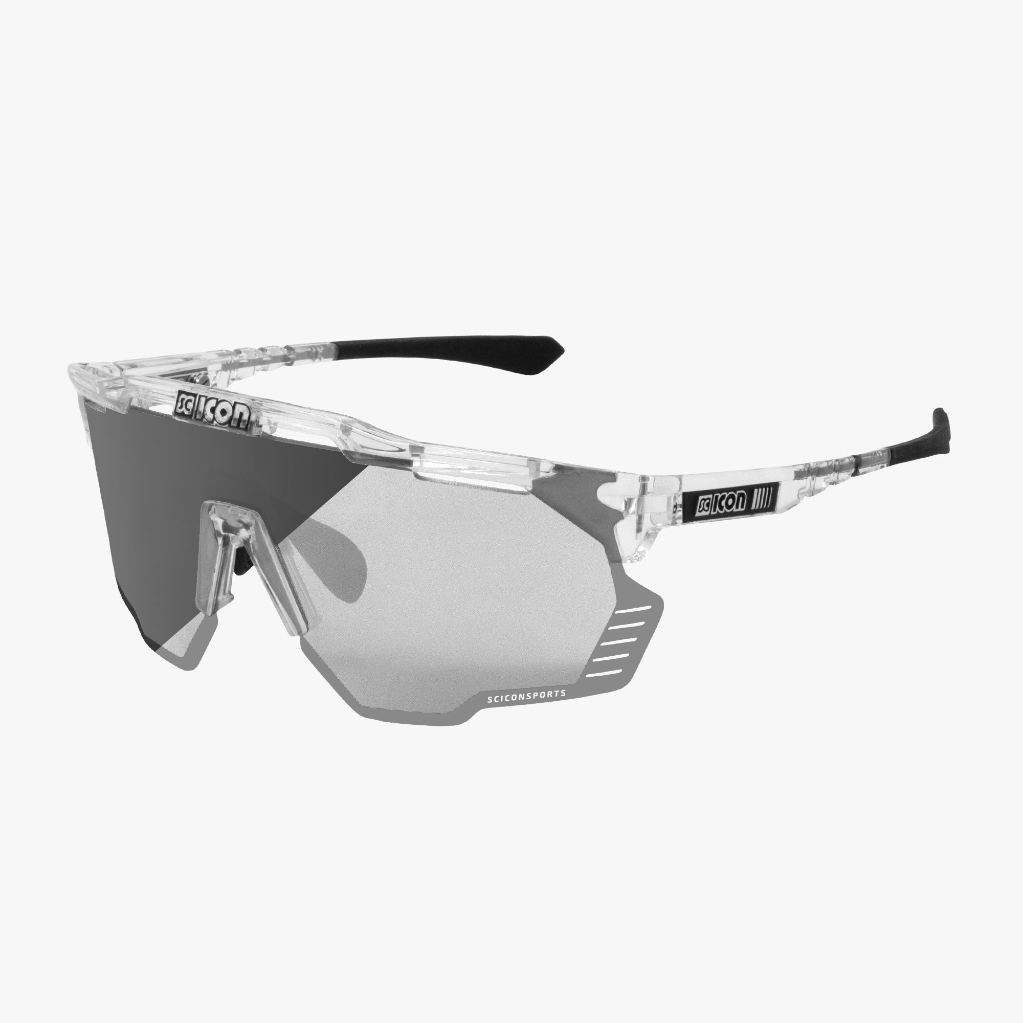 Scicon Aeroshade Kunken Occhiali Ciclismo Cristallo/Argento