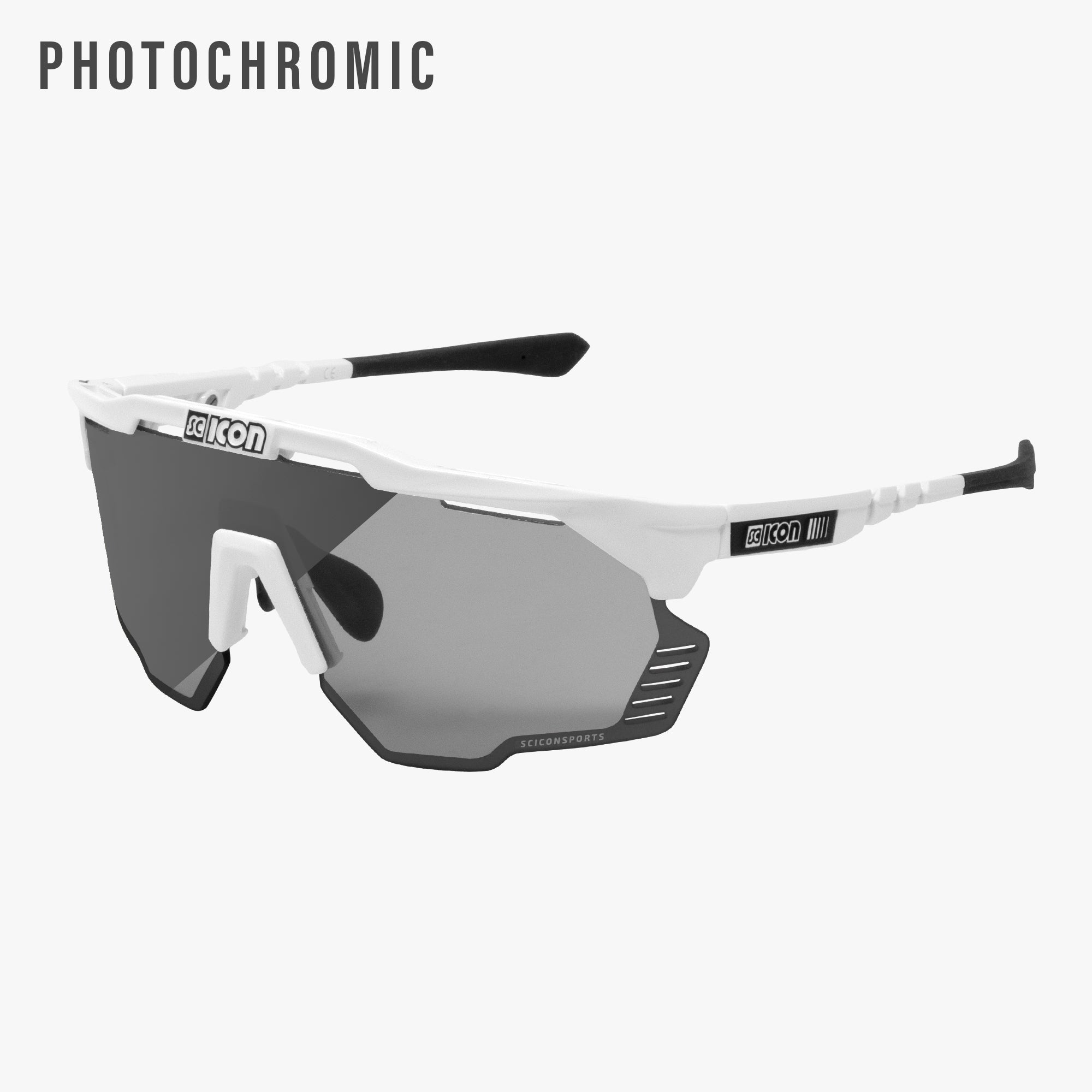 White/Photocromic Silver Aeroshade Kunken Sport Sunglasses