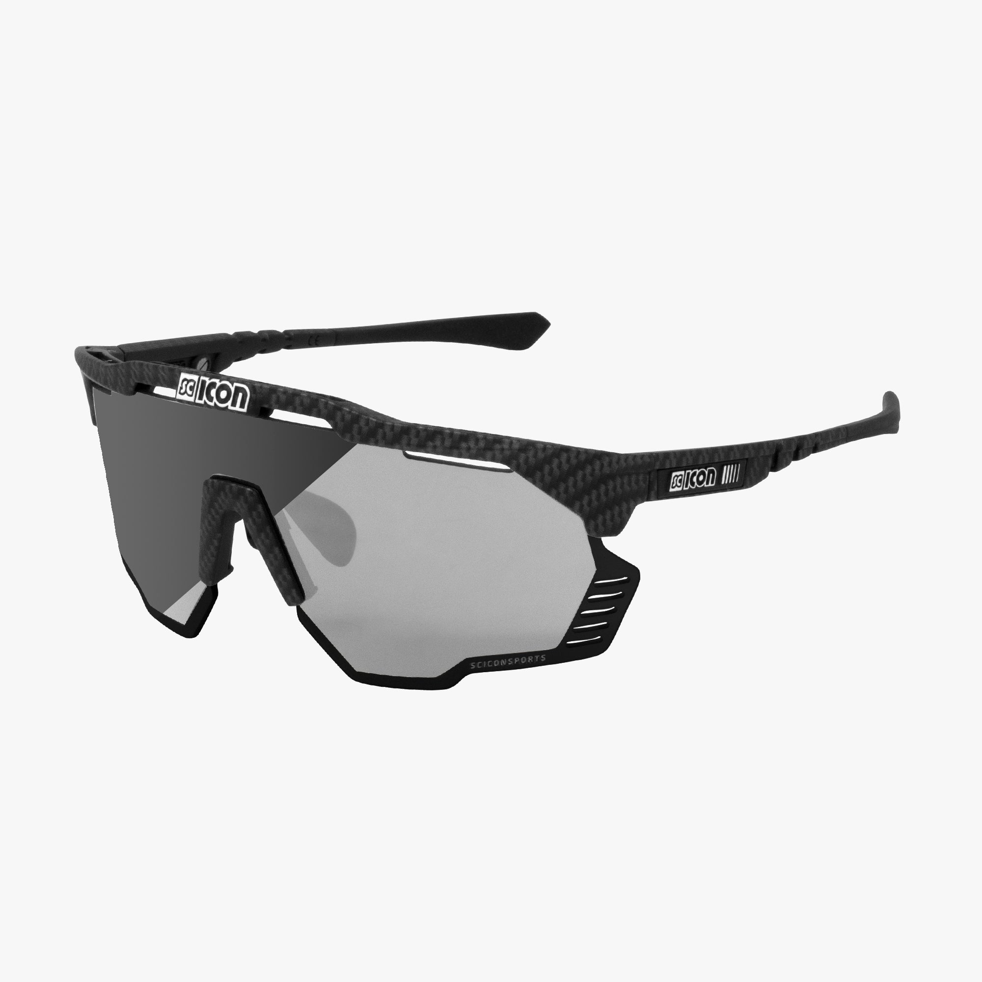 Scicon Aeroshade Kunken Occhiali Ciclismo Carbon/Lenti Argento