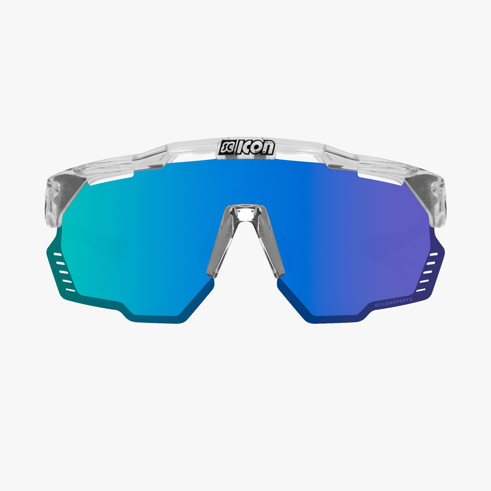 Crystal Gloss/Multimorror Blue Aeroshade Kunken Sunglasses