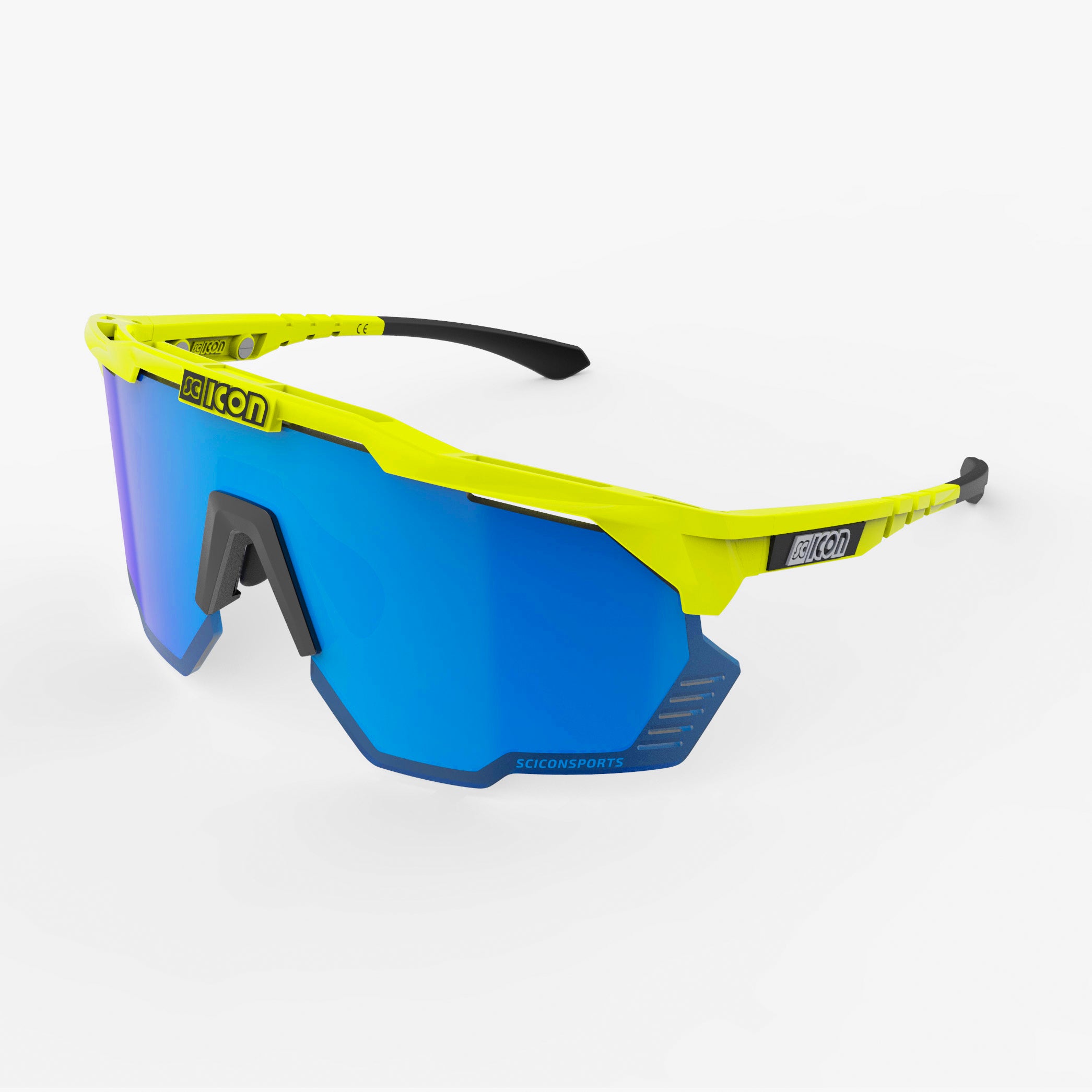 最終値下げ　SCICON AEROSHADE KUNKEN White Matt/Multimorror Blue Aeroshade Kunken Sunglasses