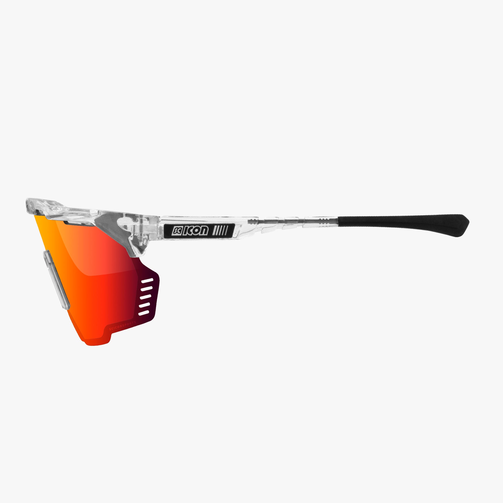ウェア SCICON Aeroshade Kunken Crystal/Multimirror Red Aeroshade Kunken Sport Sunglasses