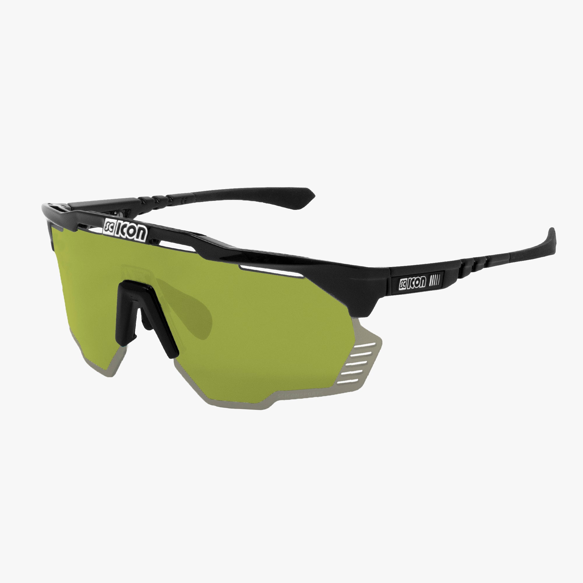 Scicon Occhiali Sportivi Aeroshade Kunken Nero/Verde