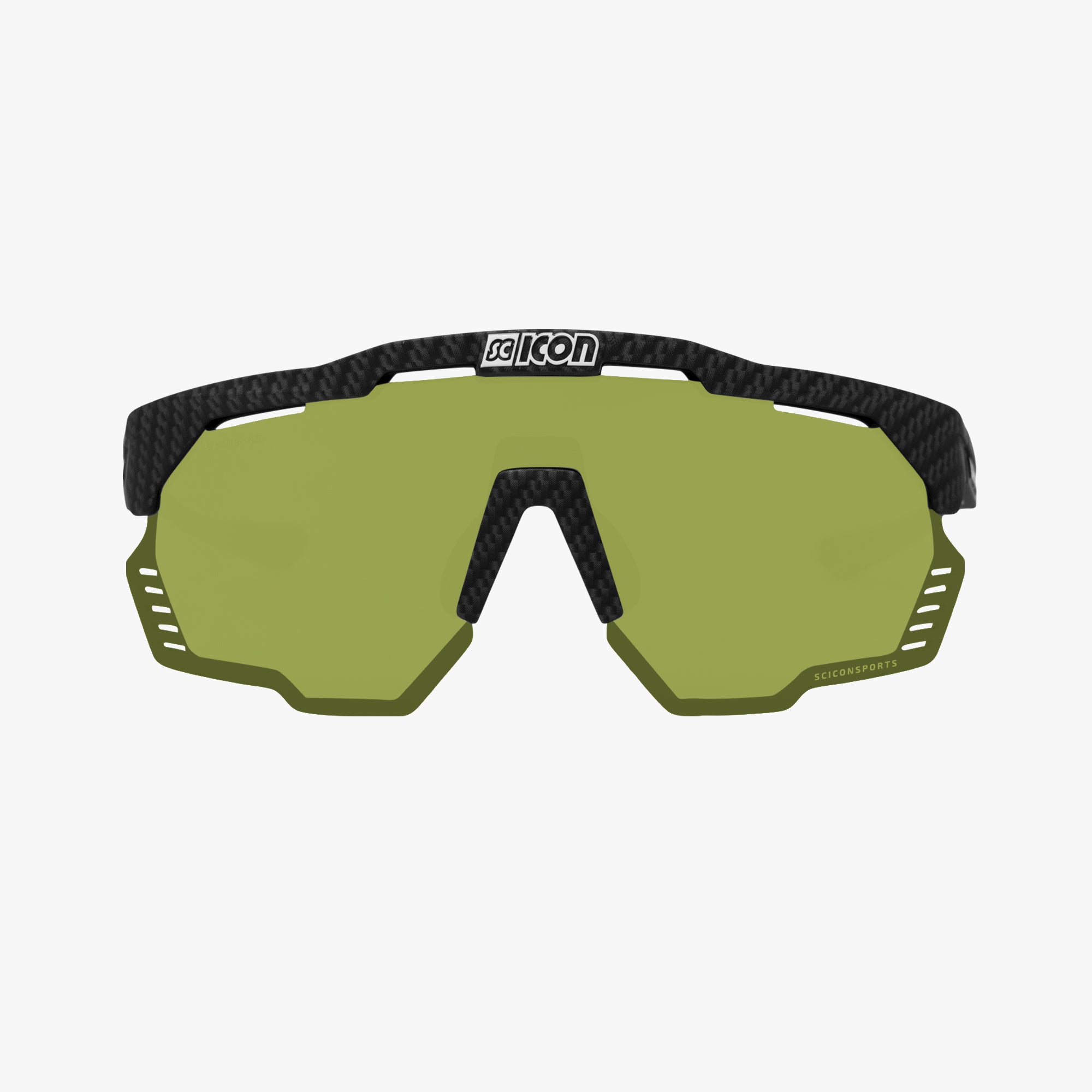 Carbon/Green Aeroshade Kunken Sunglasses | Scicon Sports