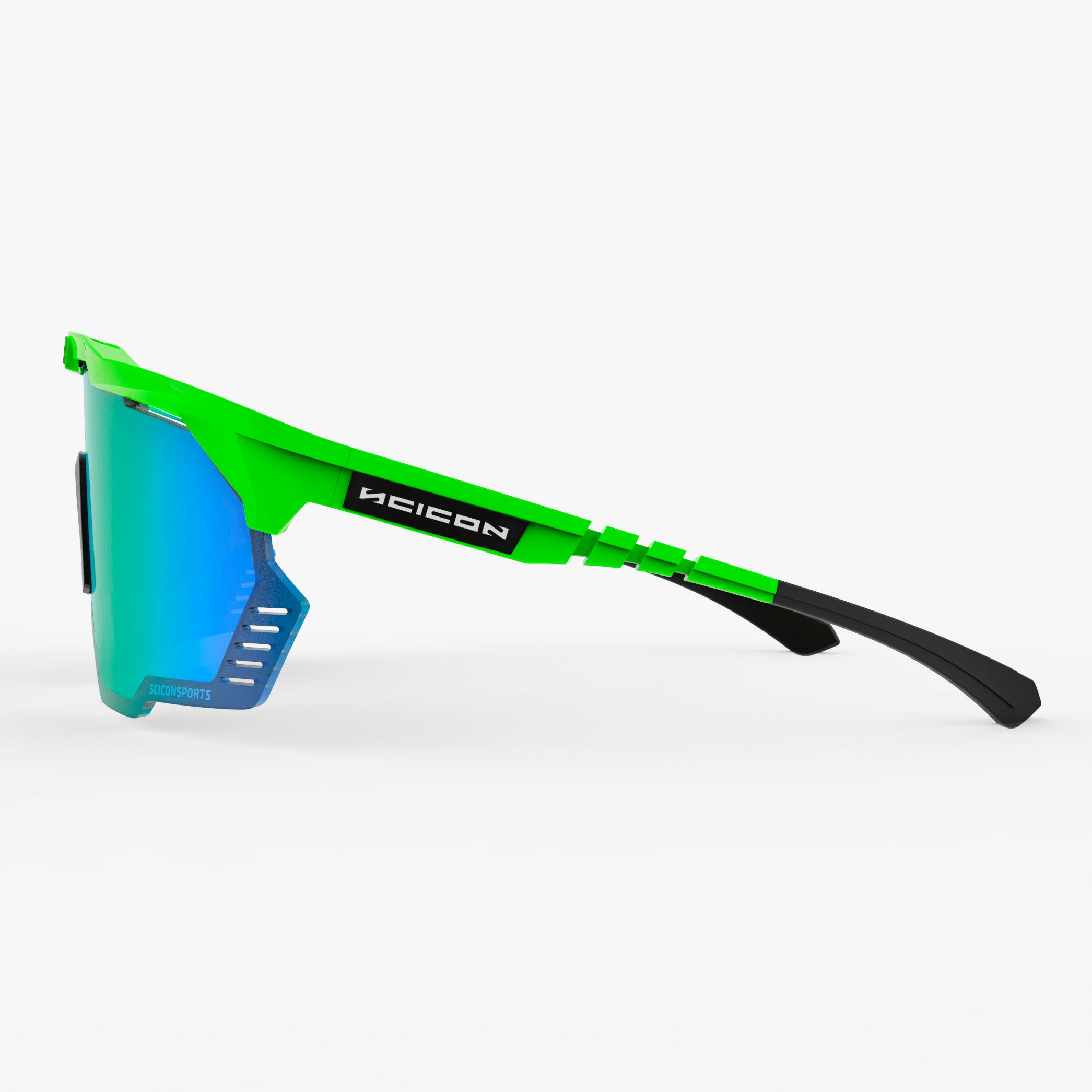SCICON AEROSHADE KUNKEN GREEN FLUO展示品未使用 Green Fluo/Multimirror Green Aeroshade Kunken Sunglasses