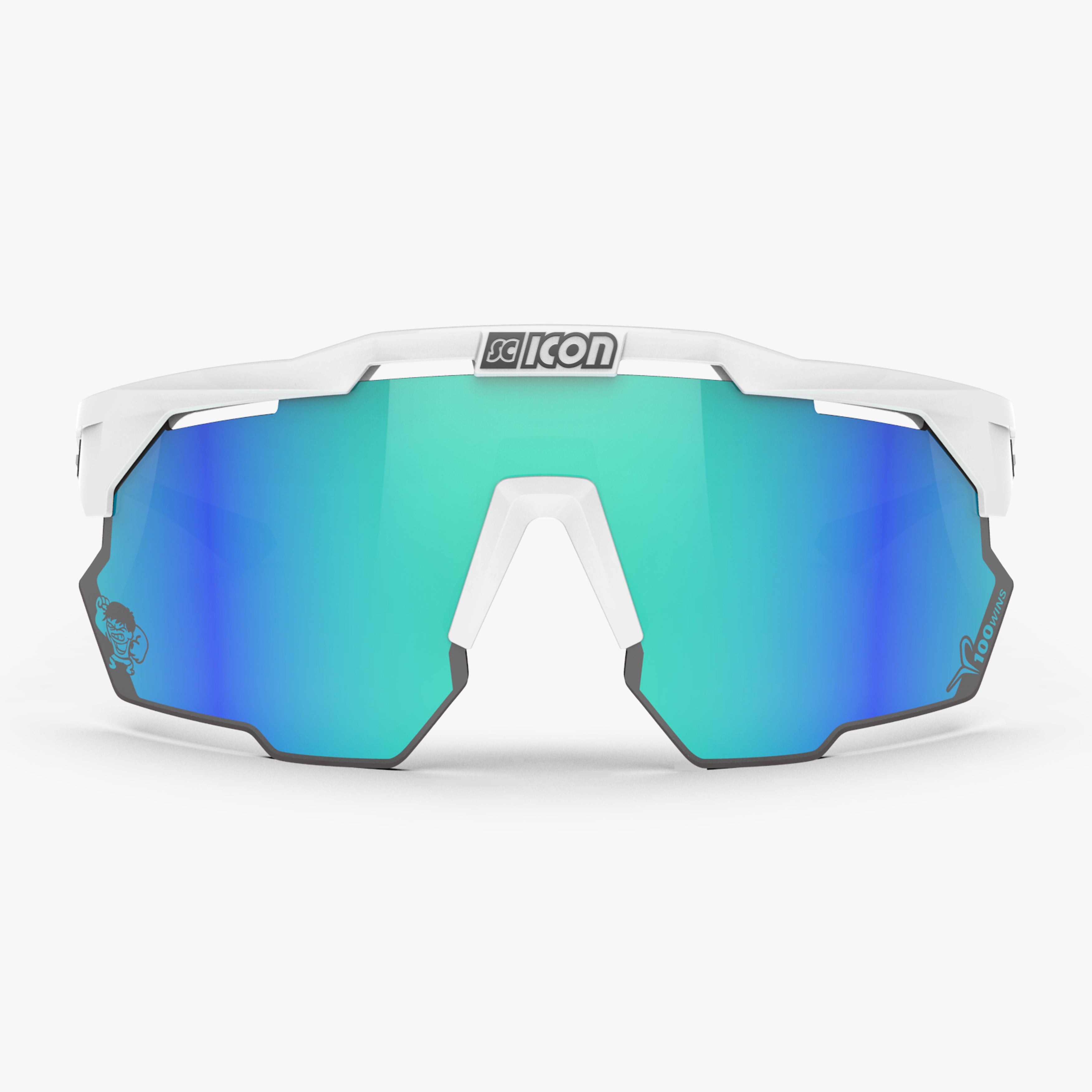 スキー Chichan 100 Wins/Multimirror Green Kunken Sport Sunglasses | Scicon Sports