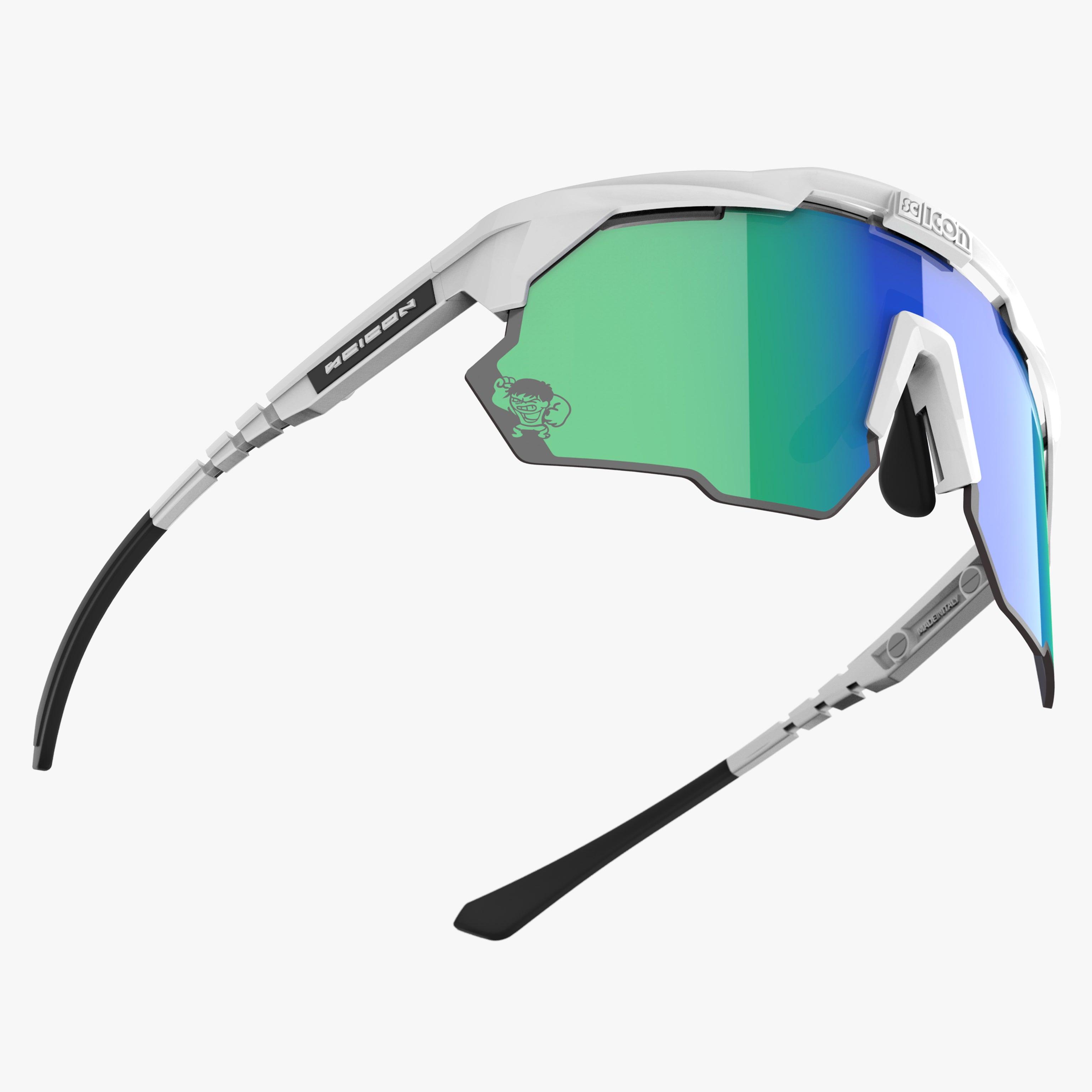 100 Wins/Multimirror Green Kunken Sport Sunglasses | Scicon Sports