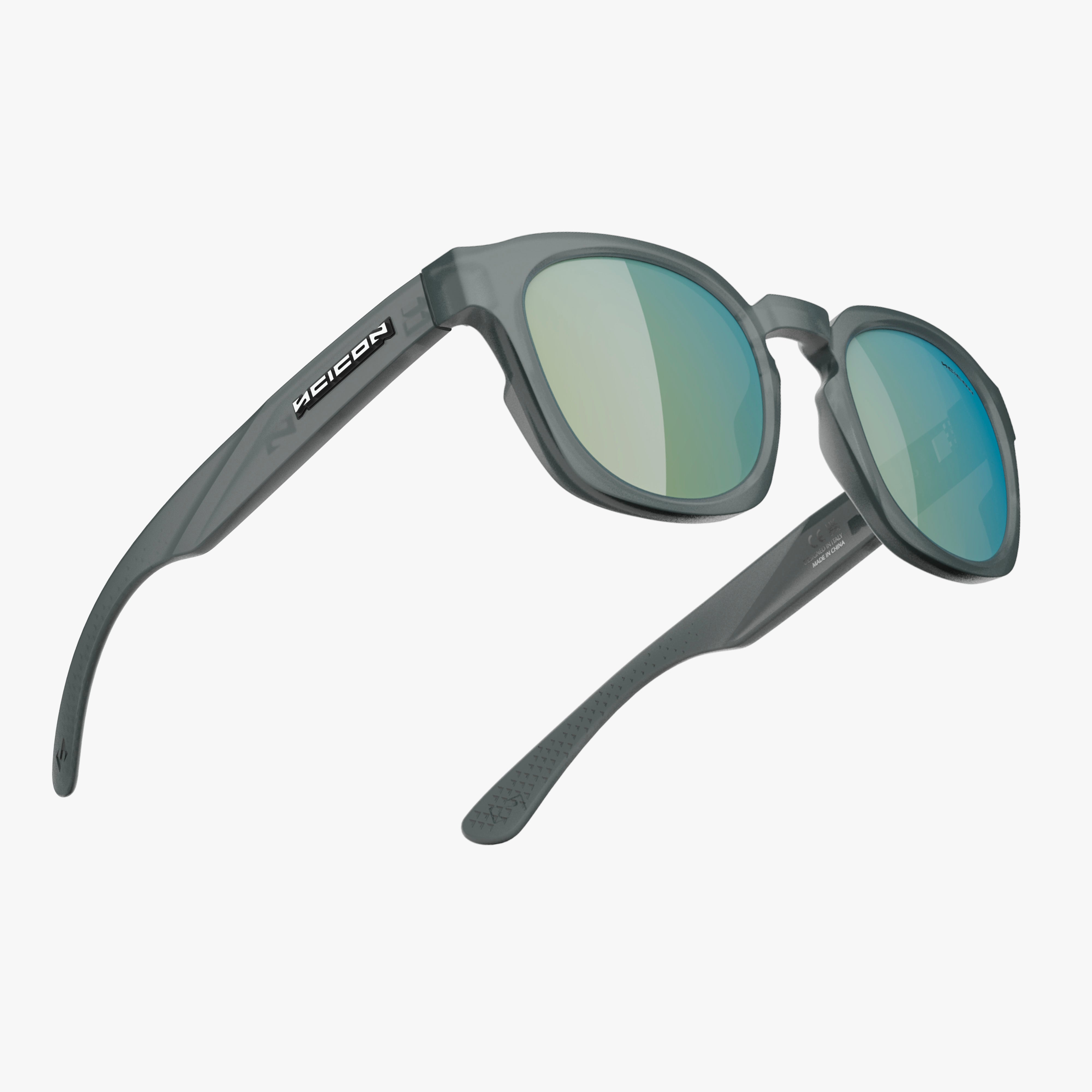 Ice Grey Matte   Multimirror Teal
