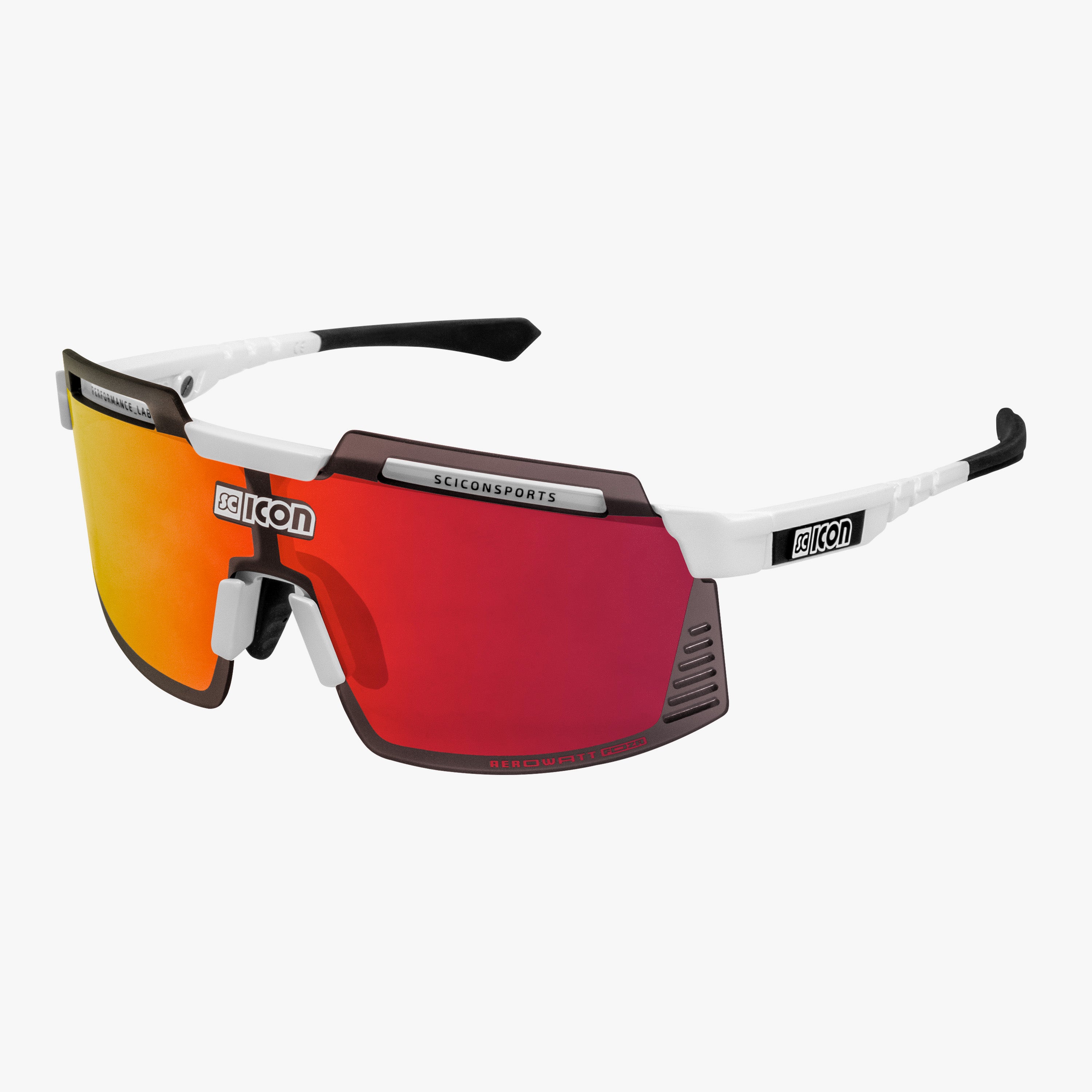 Crystal Gloss/Multimirror Silver Aerowatt Sport Sunglasses