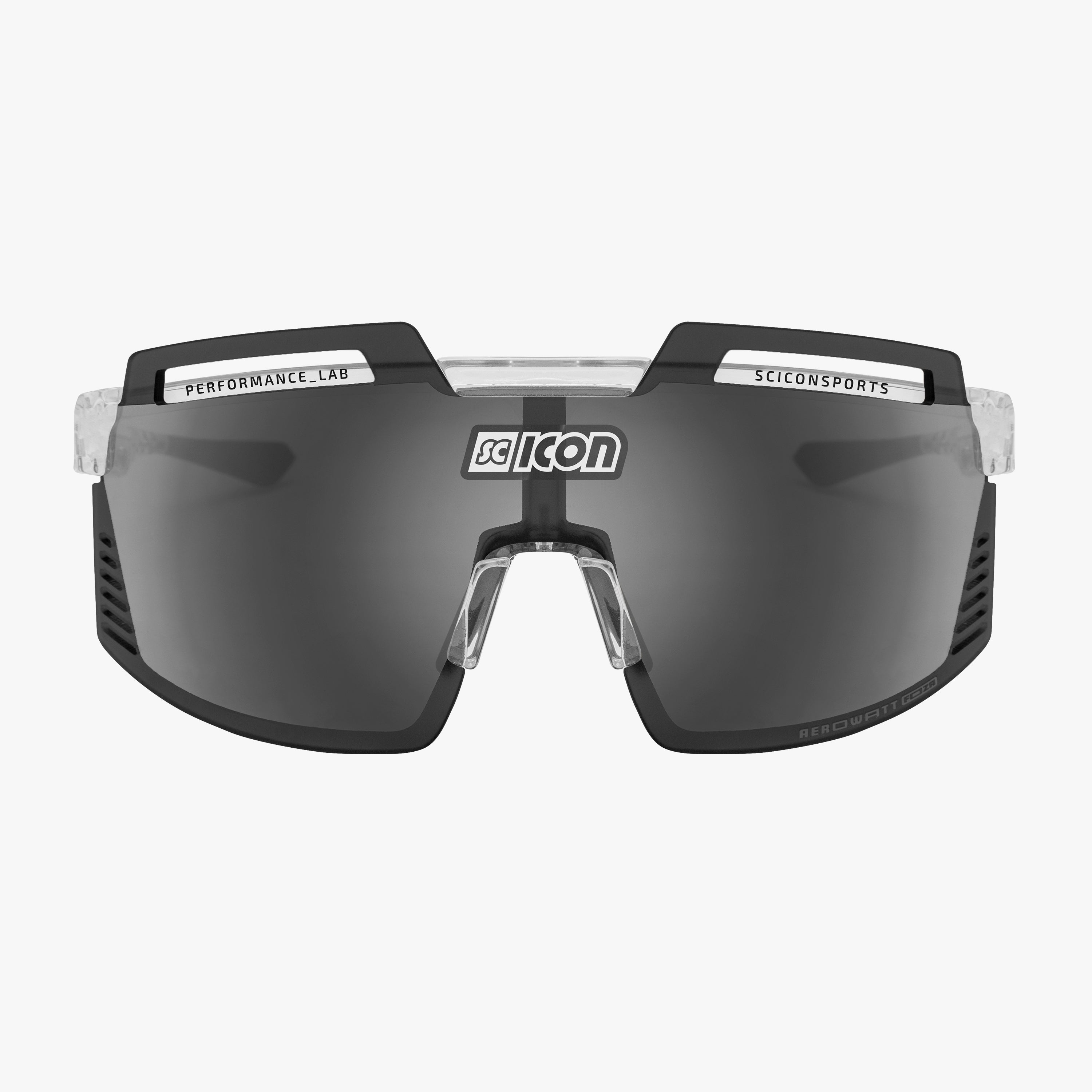 SCICON シーコン　AEROWATT FOZA 　箱付き　ほぼ新品 Crystal Gloss/Multimirror Silver Aerowatt Sport Sunglasses