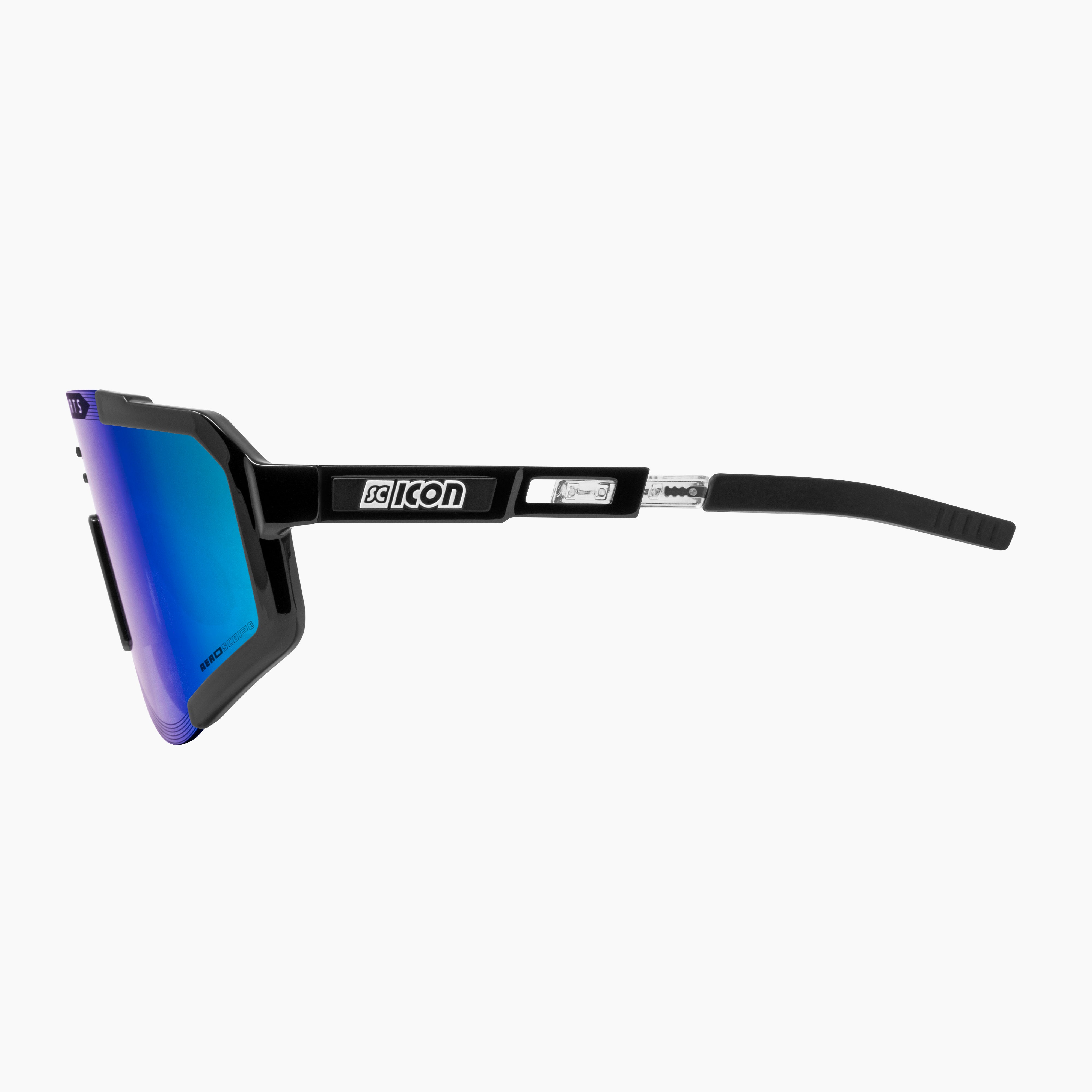 Black/Multimirror Blue Aeroscope Sport Sunglasses