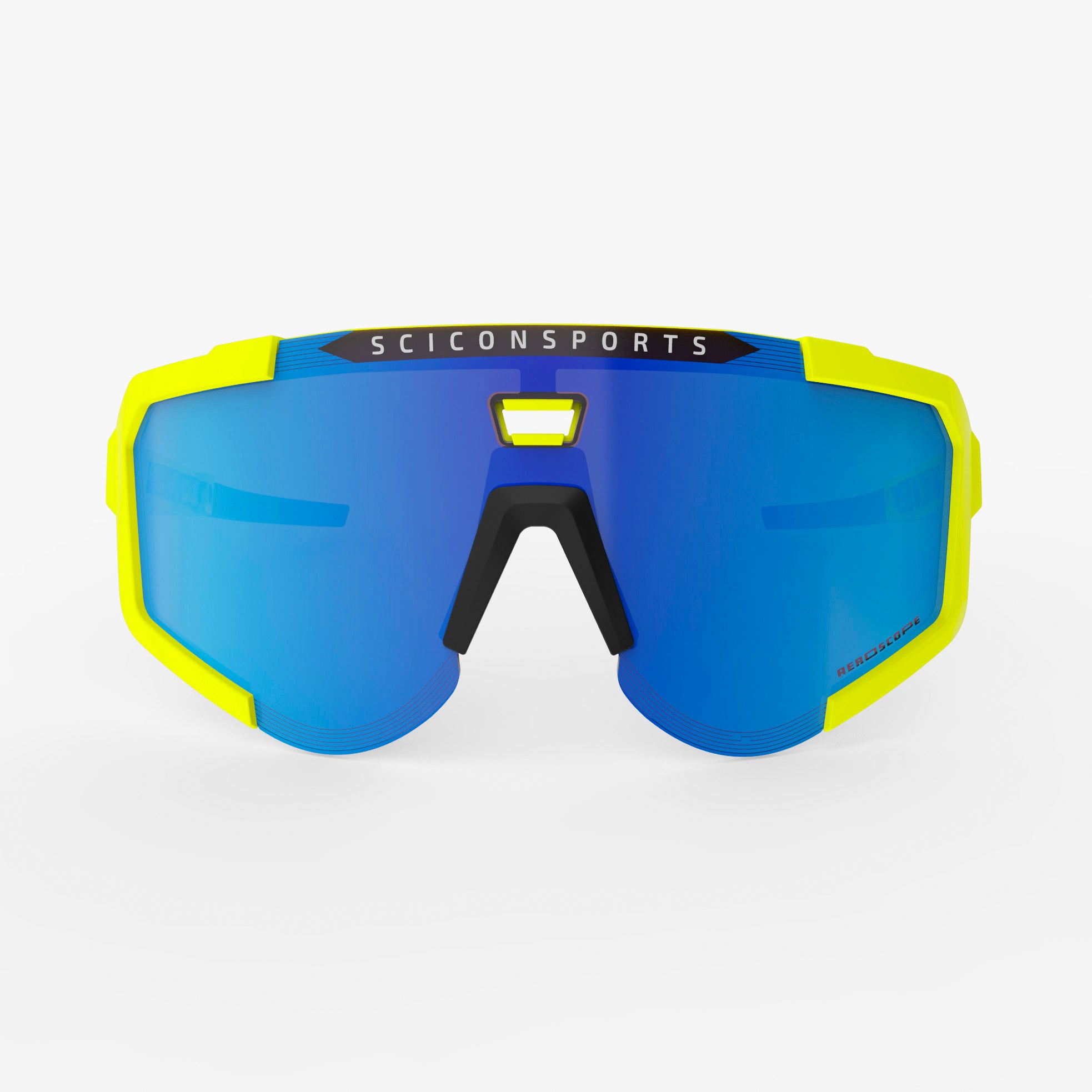 Yellow Fluo/Multimirror Blue Aeroscope Sport Sunglasses