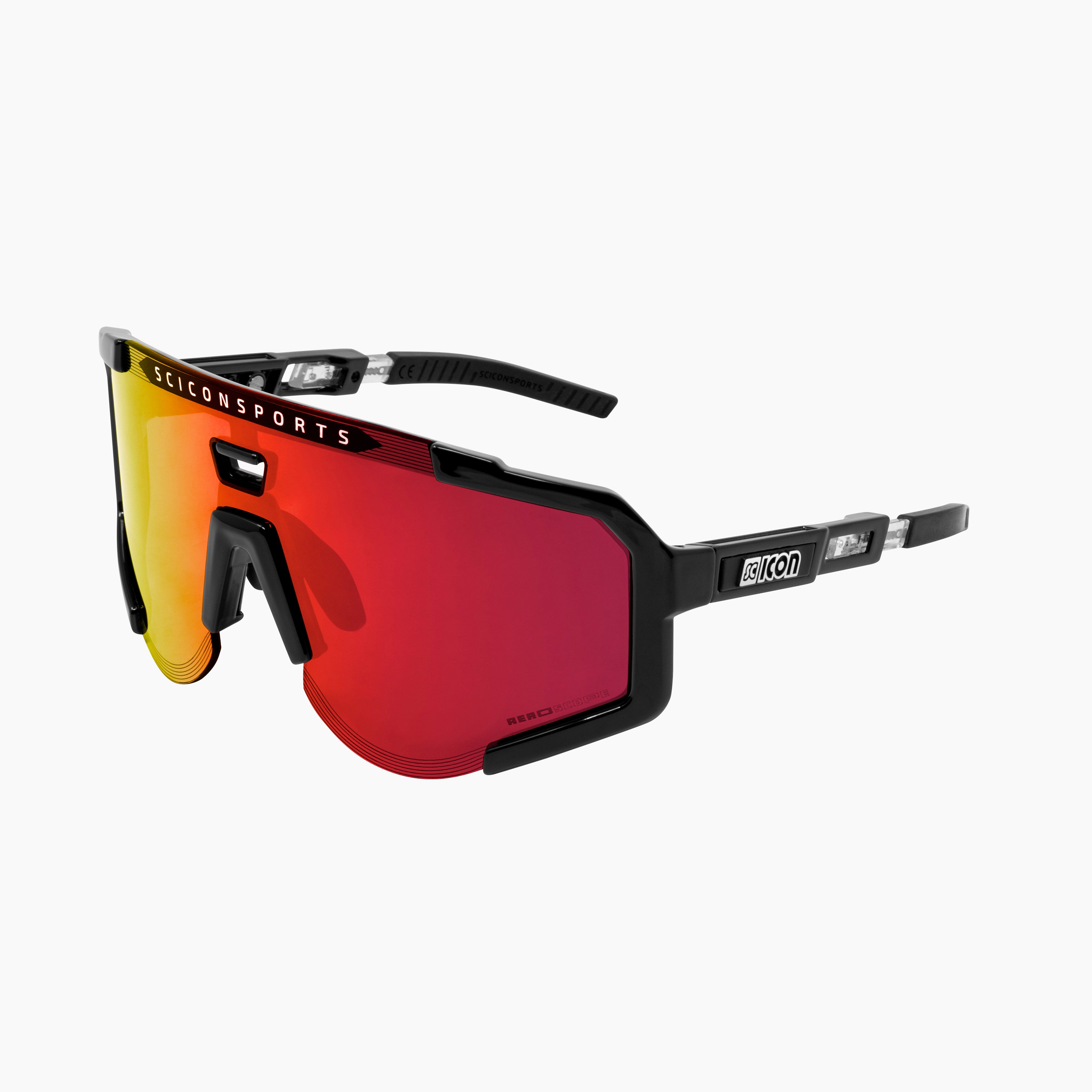 SCICON Aeroscope サングラス Crystal/Red Aeroscope Sport Sunglasses | Scicon Sports