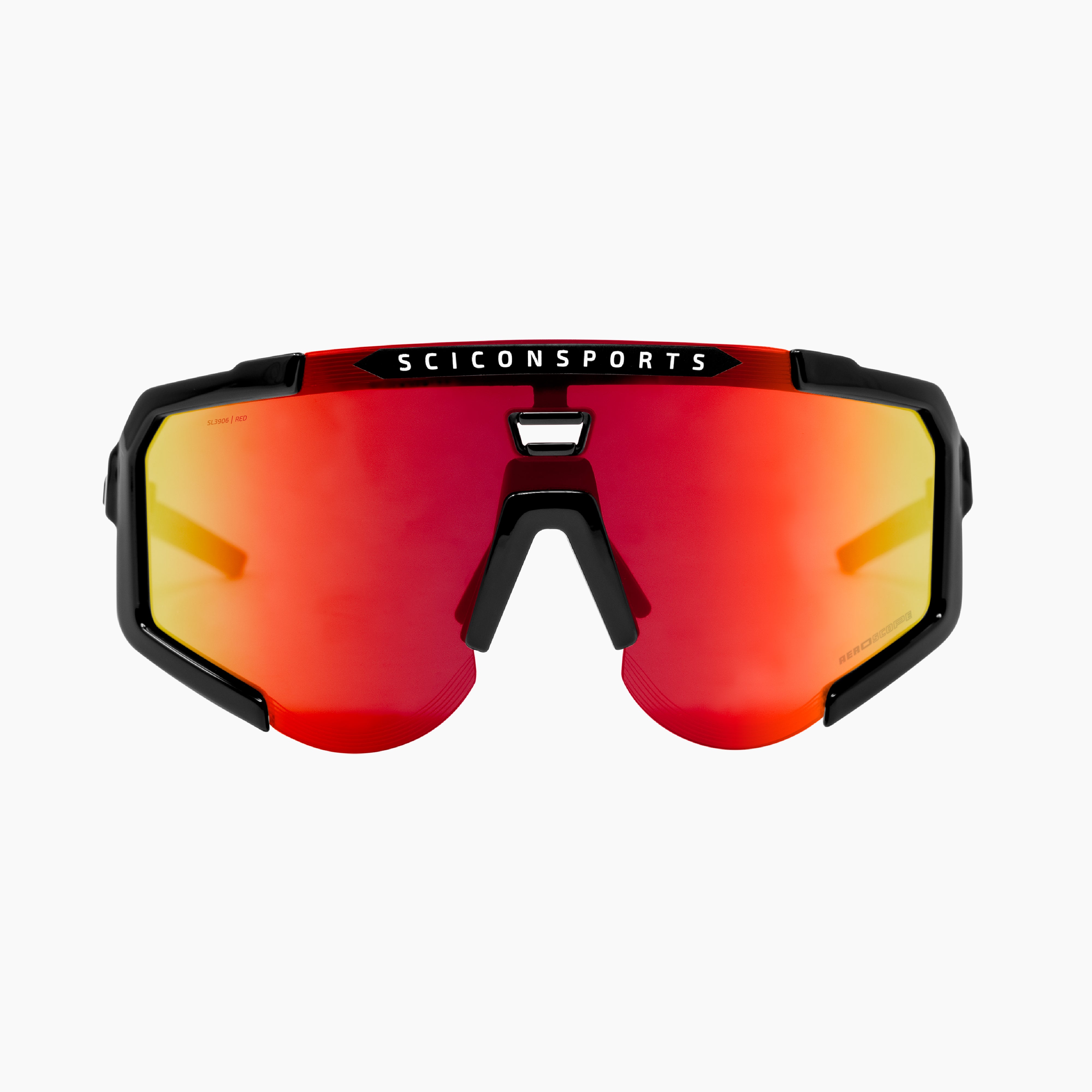 Black/Multimirror Red Aeroscope Sport Sunglasses