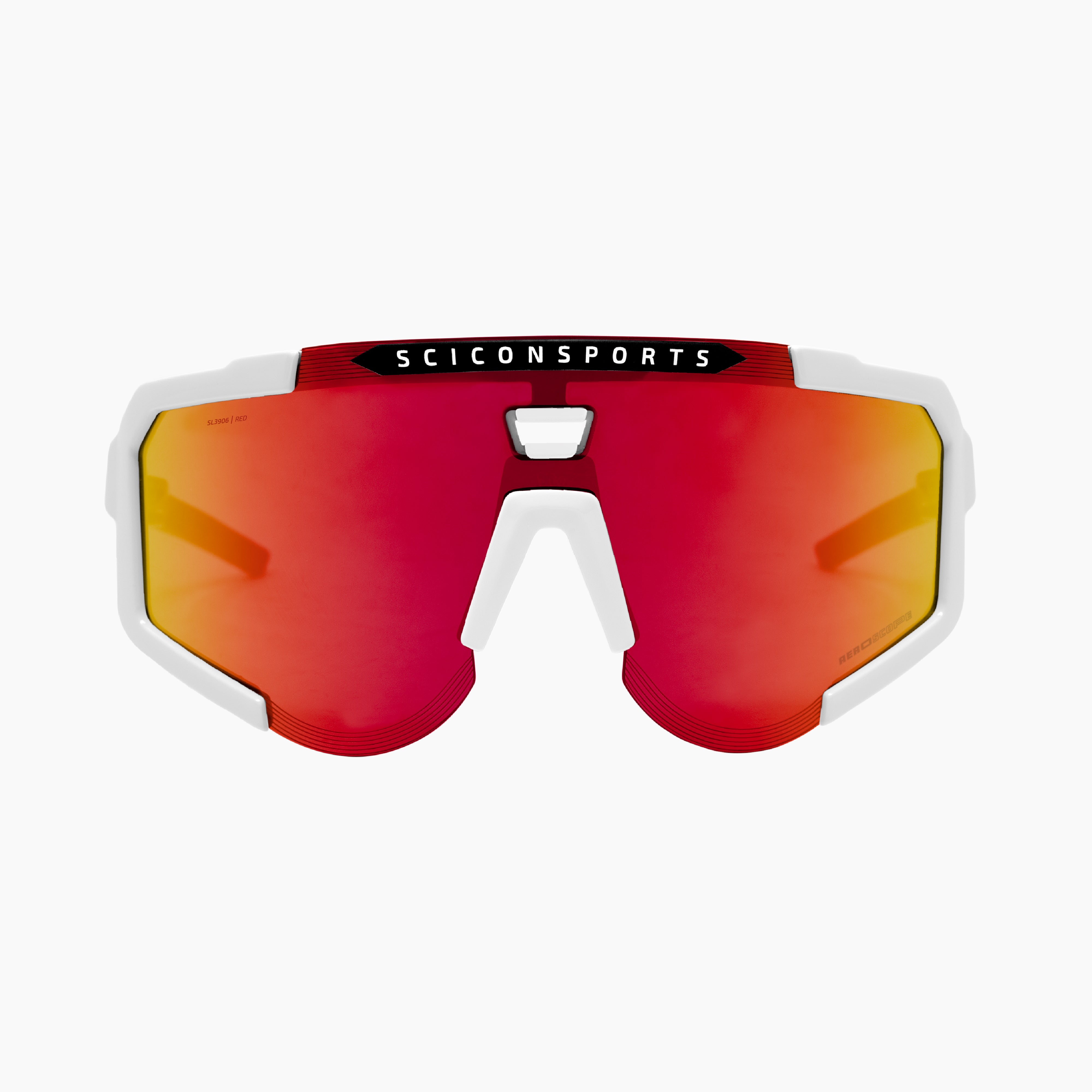 White/Multimirror Red Aeroscope Sport Sunglasses