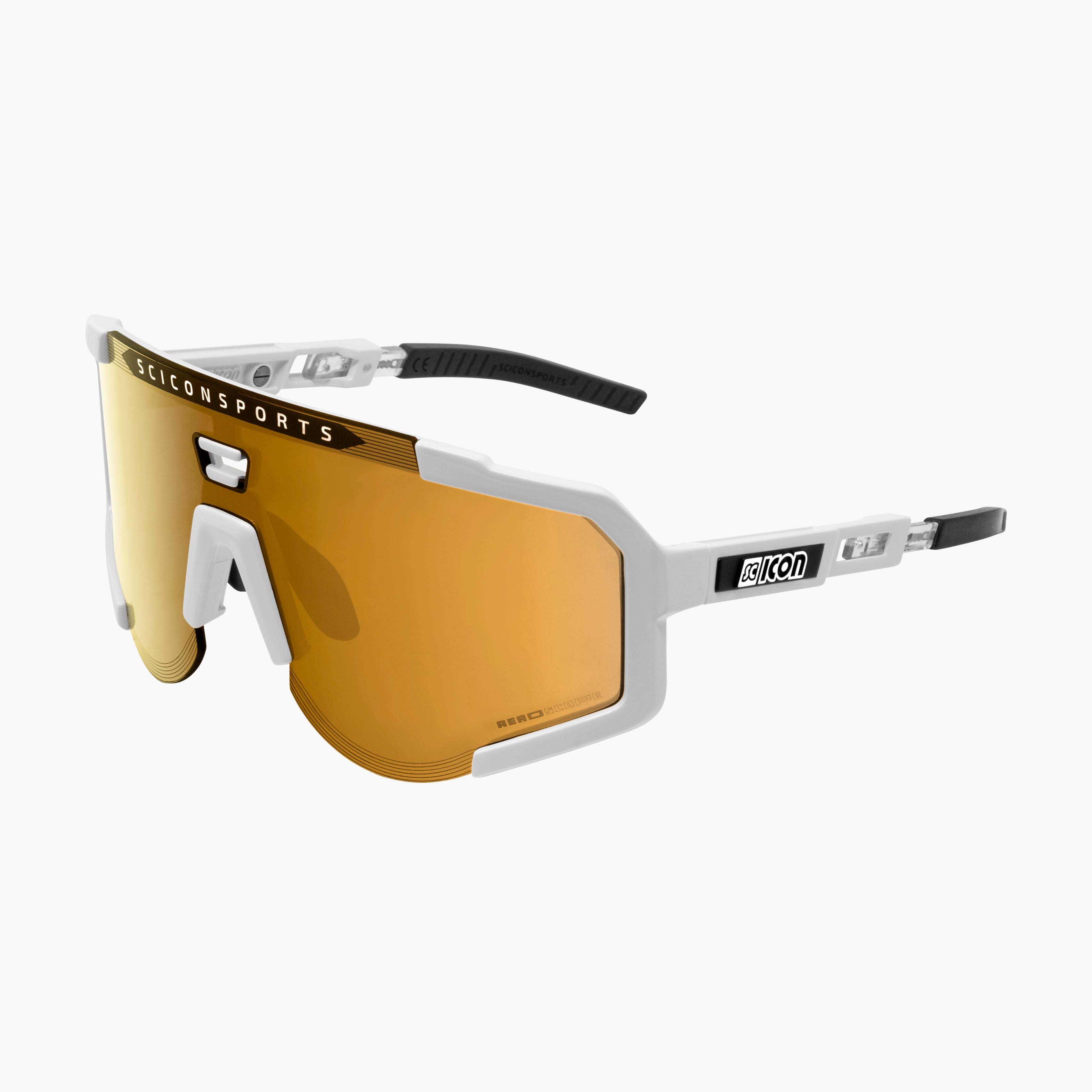 White/Pink Aeroscope Sport Sunglasses | Scicon Sports